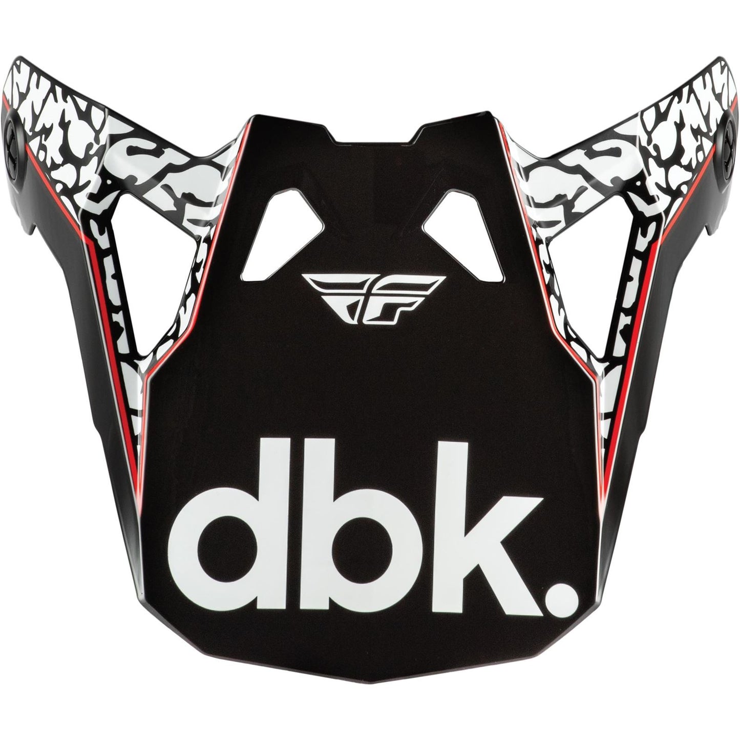 Fly Racing Formula CP DBK Visor - Black/White/Red_1789384