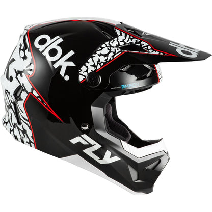 Fly Racing Youth Formula CP DBK Helmet - Black/White/Red - Youth Large [MPN: 73-0044YL]_1790754