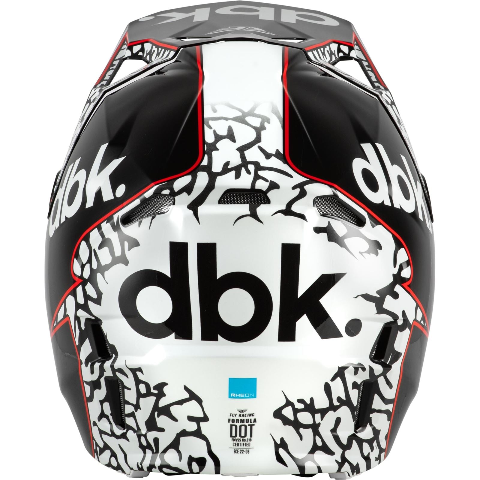 Fly Racing Formula CP DBK Helmet - Black/White/Red_1790755