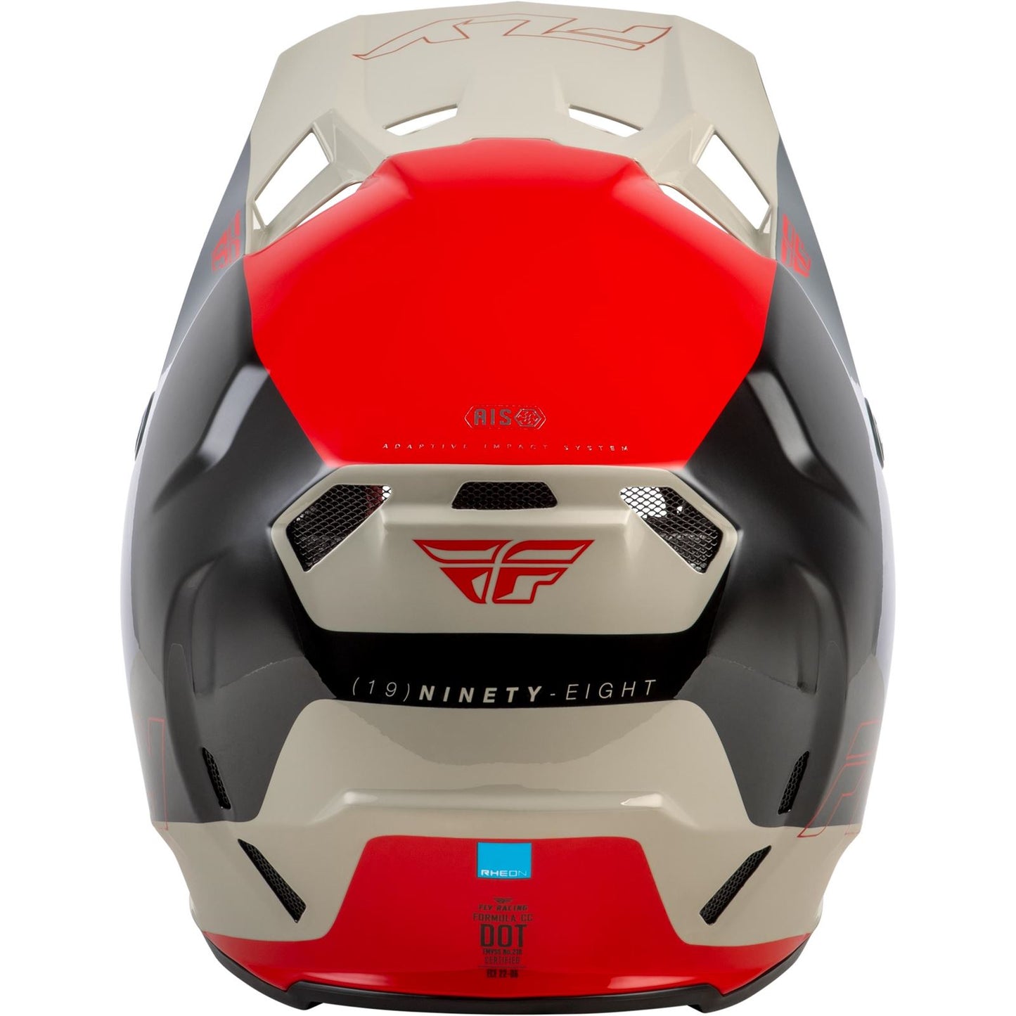 Fly Racing Youth Formula CC Glide Helmet - Black/Red/Grey - Youth Large 73-4353YL_1790886