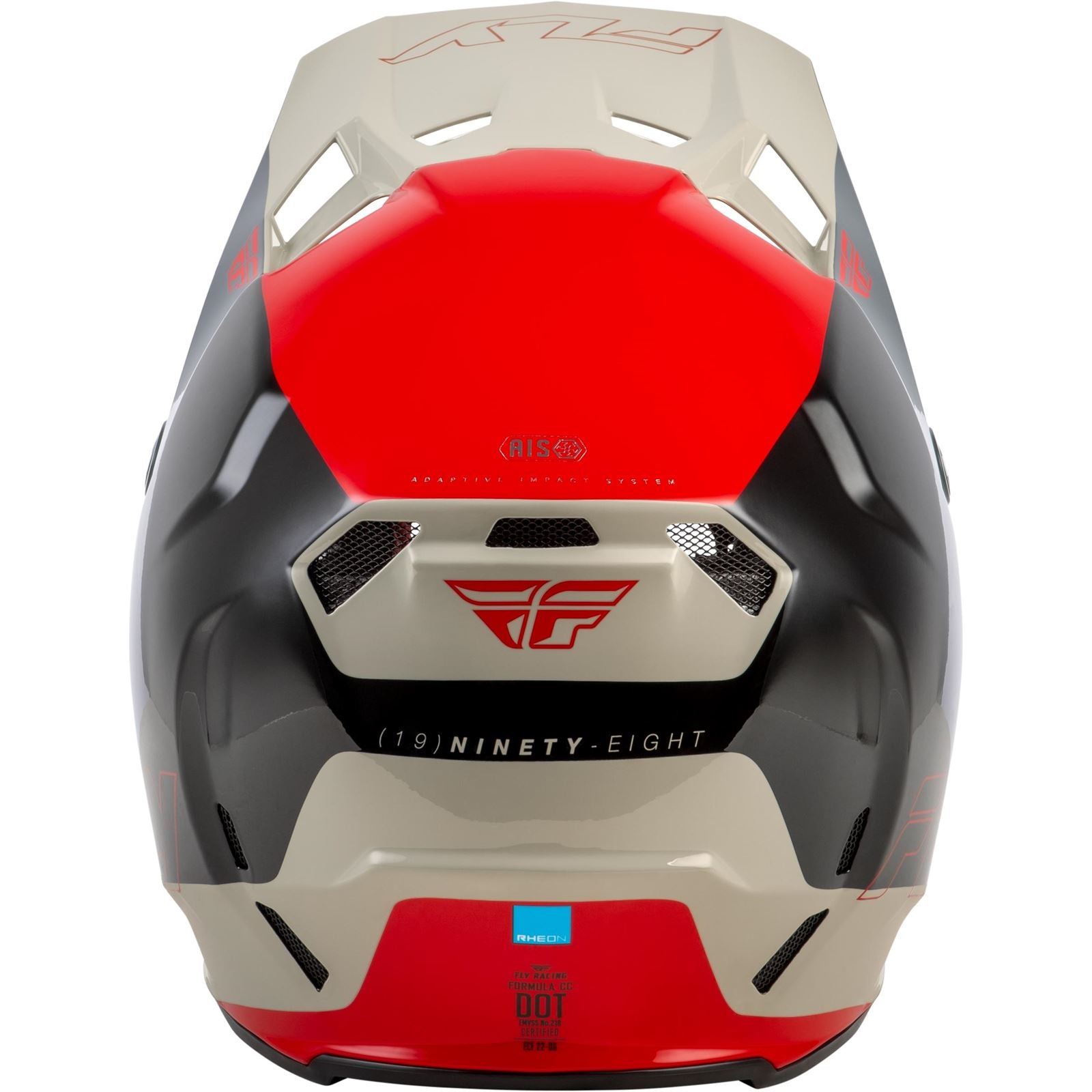 Fly Racing Youth Formula CC Glide Helmet - Black/Red/Grey - Youth Large 73-4353YL_1790886
