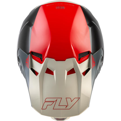 Fly Racing Youth Formula CC Glide Helmet - Black/Red/Grey - Youth Large 73-4353YL_1791661