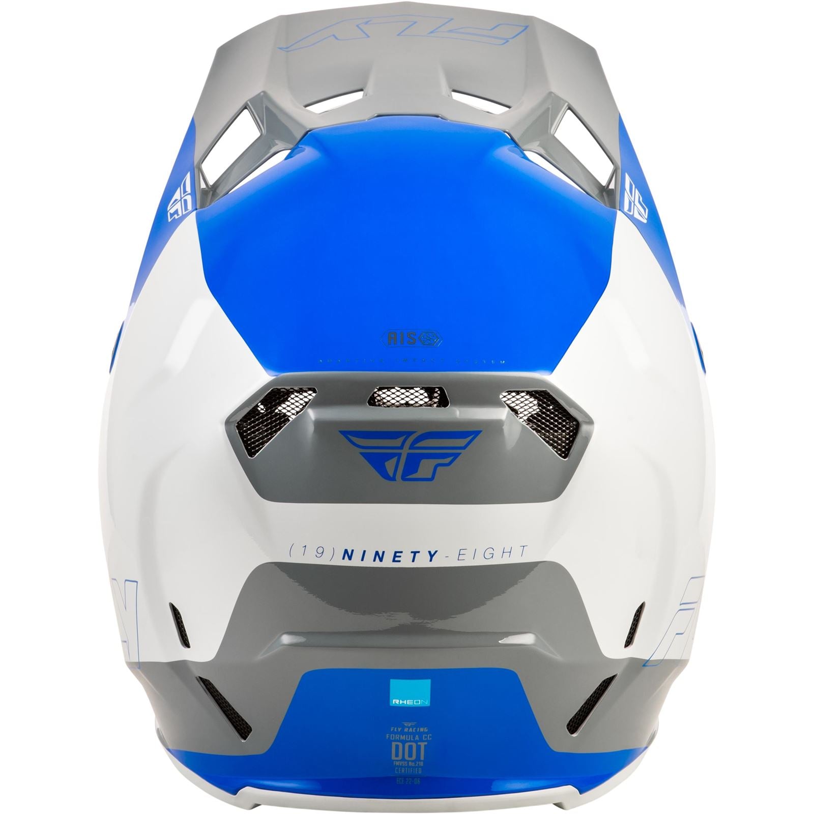 Fly Racing Youth Formula CC Glide Helmet - Blue/Light Grey/Grey - Youth Large 73-4354YL_1791150
