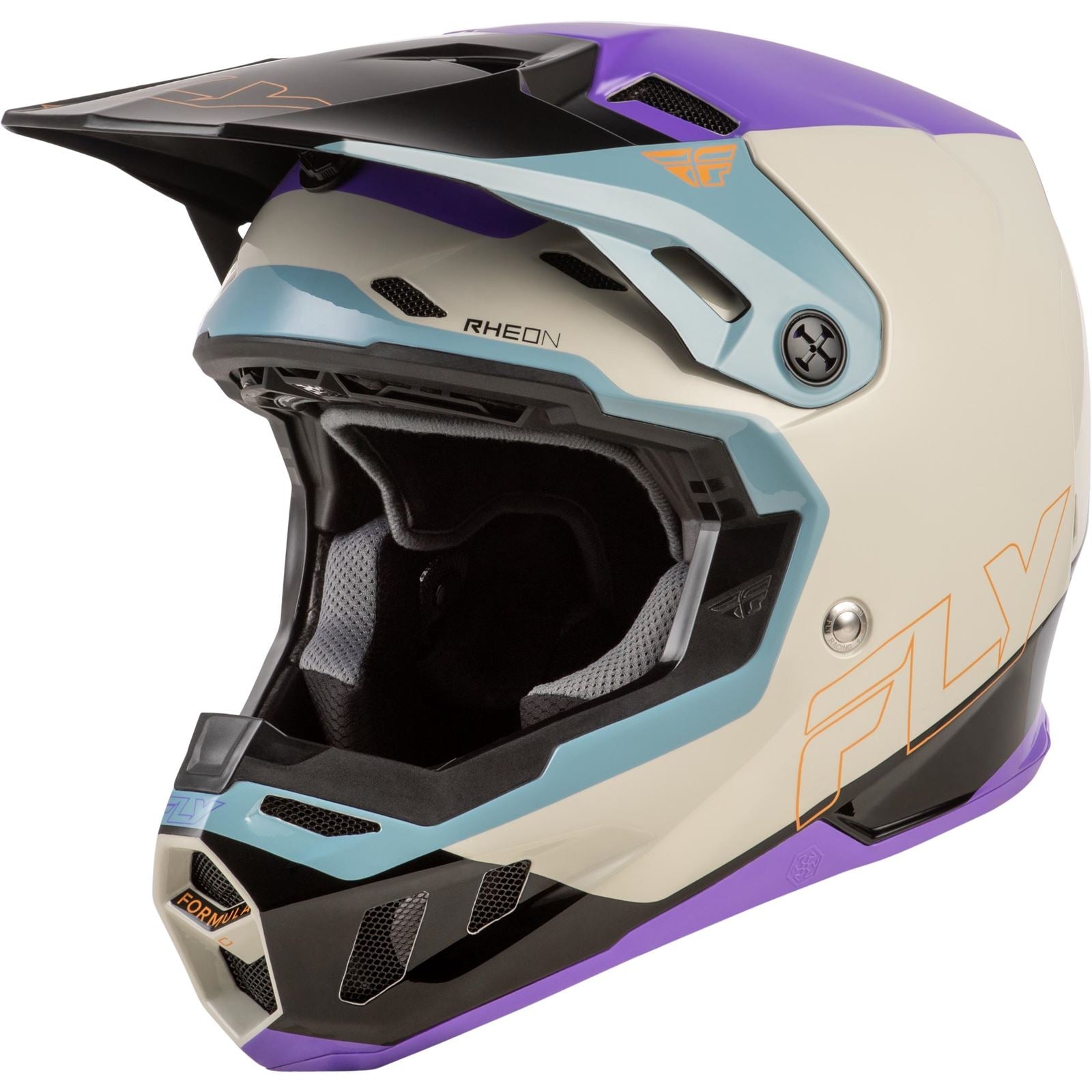 Fly Racing Youth Formula CC Glide Helmet - Purple/Stone/Black - Youth Large 73-4355YL_1790977