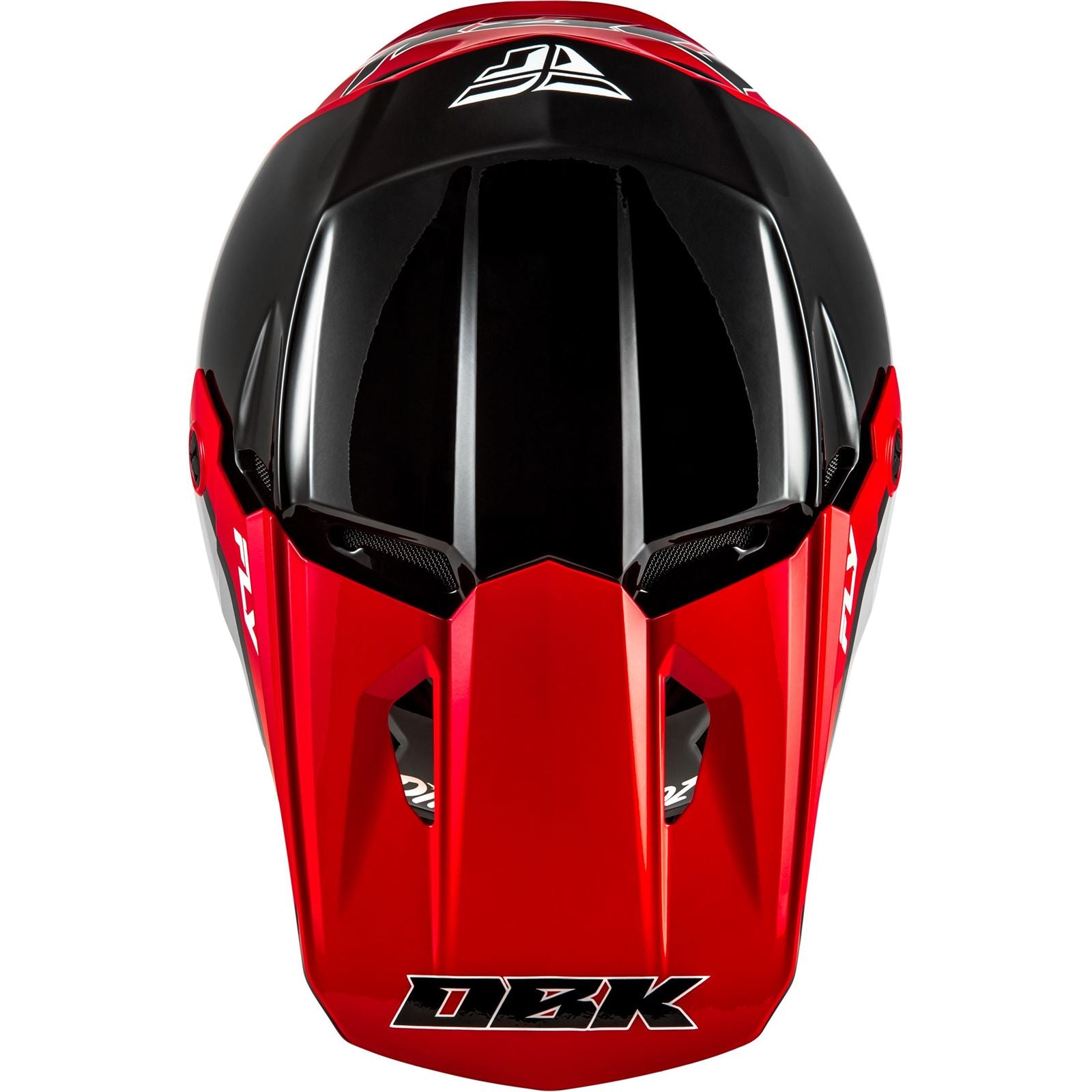 Fly Racing Kinetic DBK Helmet - Black/Red/Grey_1790827