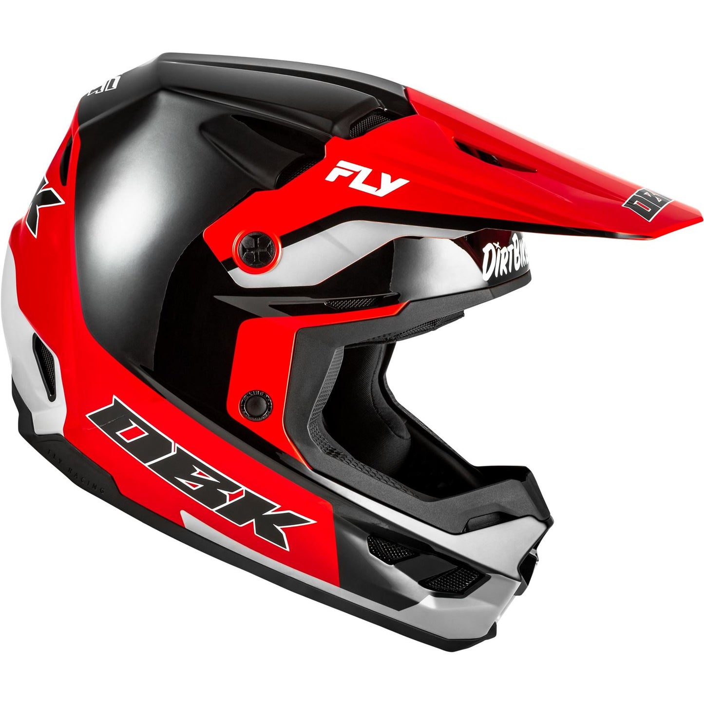 Fly Racing Kinetic DBK Helmet - Black/Red/Grey_1790853