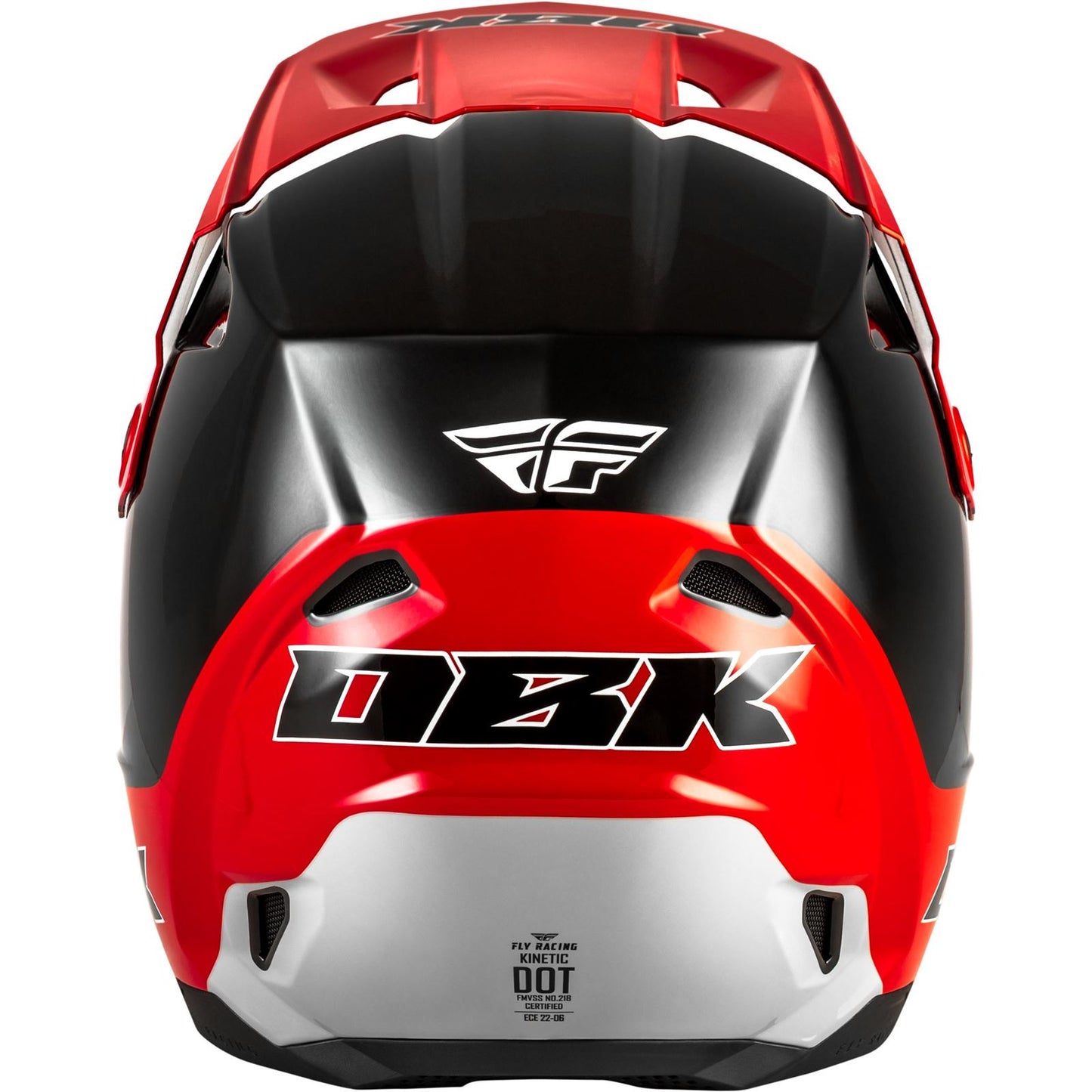 Fly Racing Kinetic DBK Helmet - Black/Red/Grey_1790937
