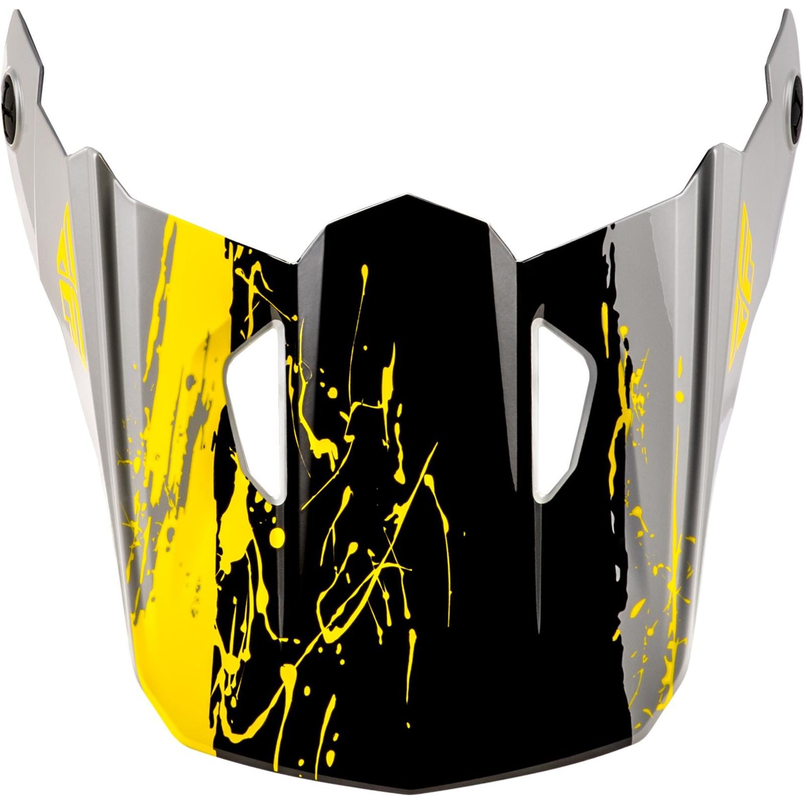 Fly Racing Youth Kinetic Drip Helmet Visor - Grey/Black/Yellow - Small-Large [MPN: 73-8679VY]_1952486