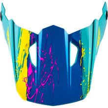 Fly Racing Youth Kinetic Drip Helmet Visor - Turquoise/Pink/Yellow - Small-Large [MPN: 73-8680VY]_1952675