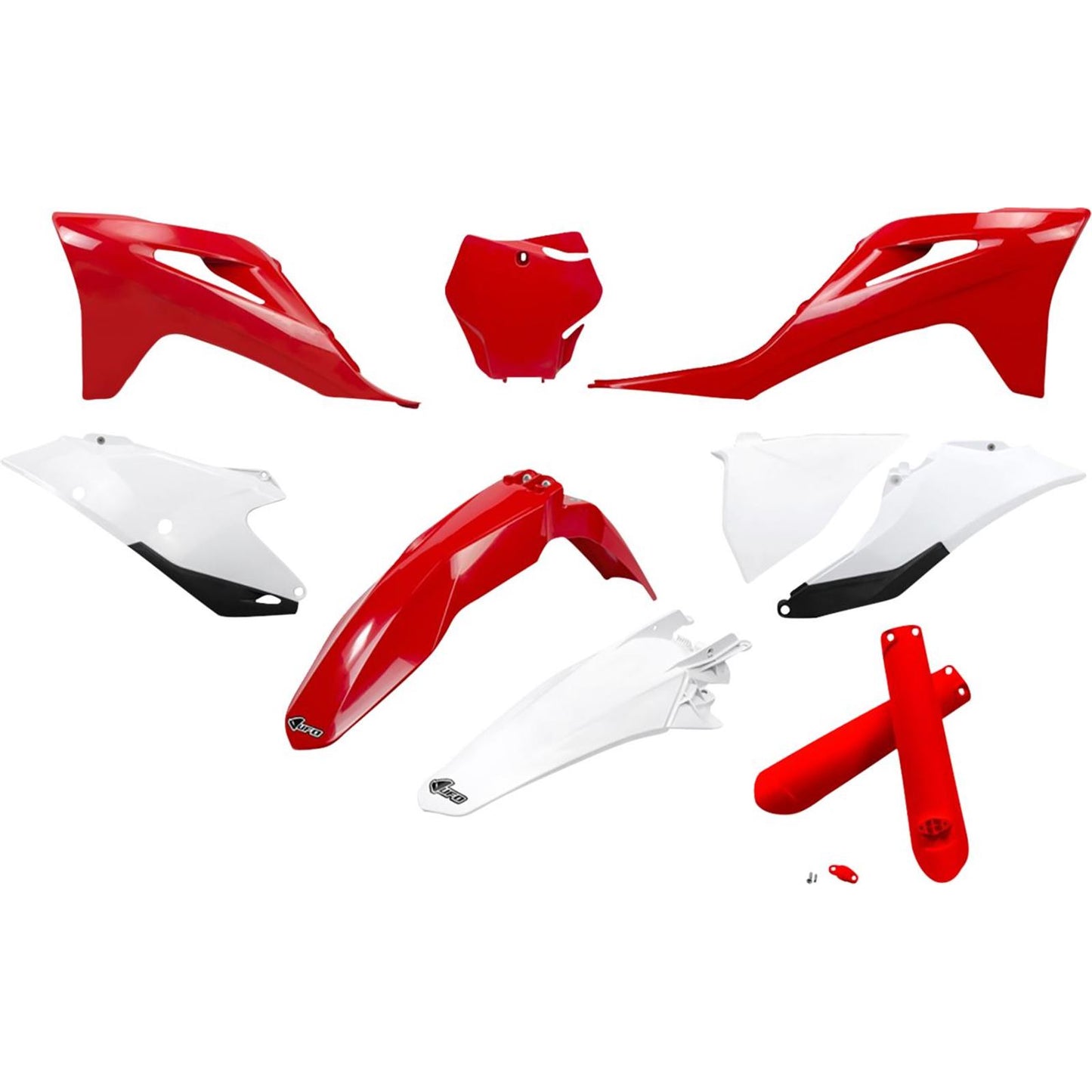 UFO Plastics Body Kit - '21-'22 Red/White/Black for Gas Gas [MPN: GGKIT702F@999]_1819347