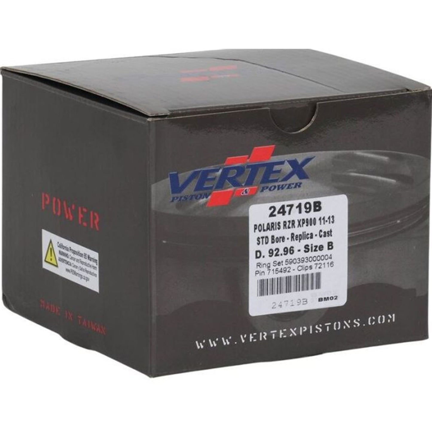 Vertex Cast Replica Piston Kit [MPN: 24719B]_2083934