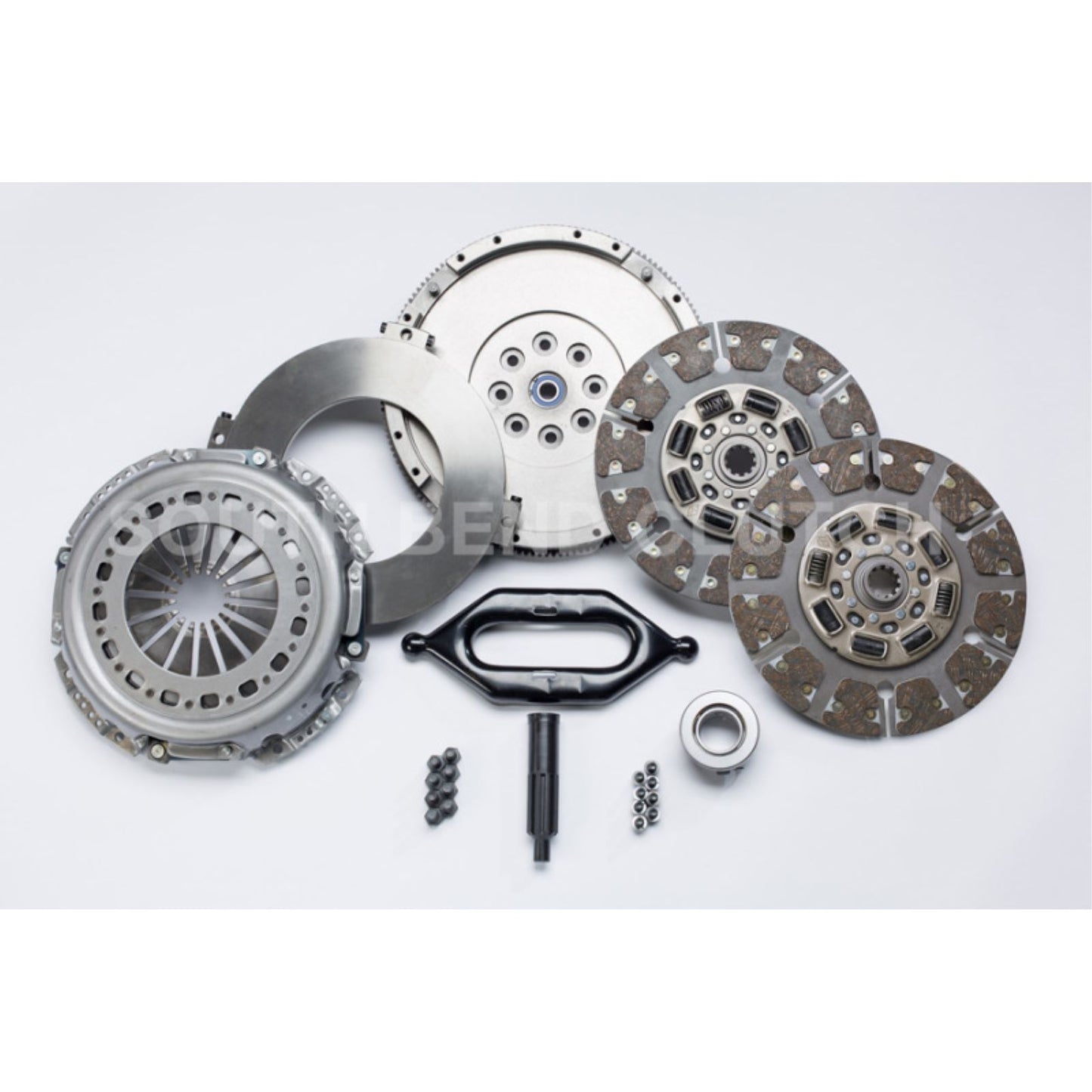 South Bend Clutch 2005.5-2017 Dodge Turbo Cummins Diesel 5.9L/6.7L Street Dual Organic Clutch Kit [MPN: SDD3250-G-ORG]_1801945