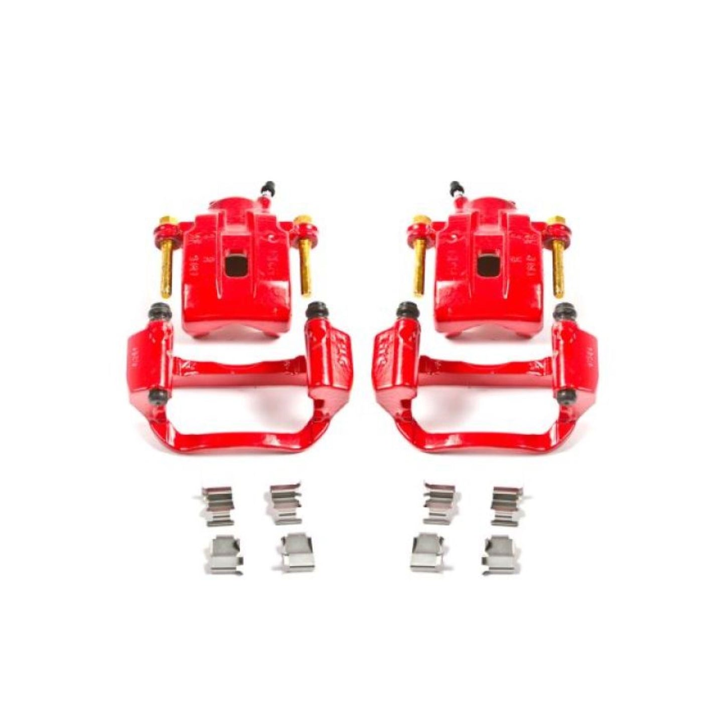 Powerstop Rear Red Calipers w/Brackets - Pair for 08-15 Toyota Sequoia [MPN: S3276]_1807508