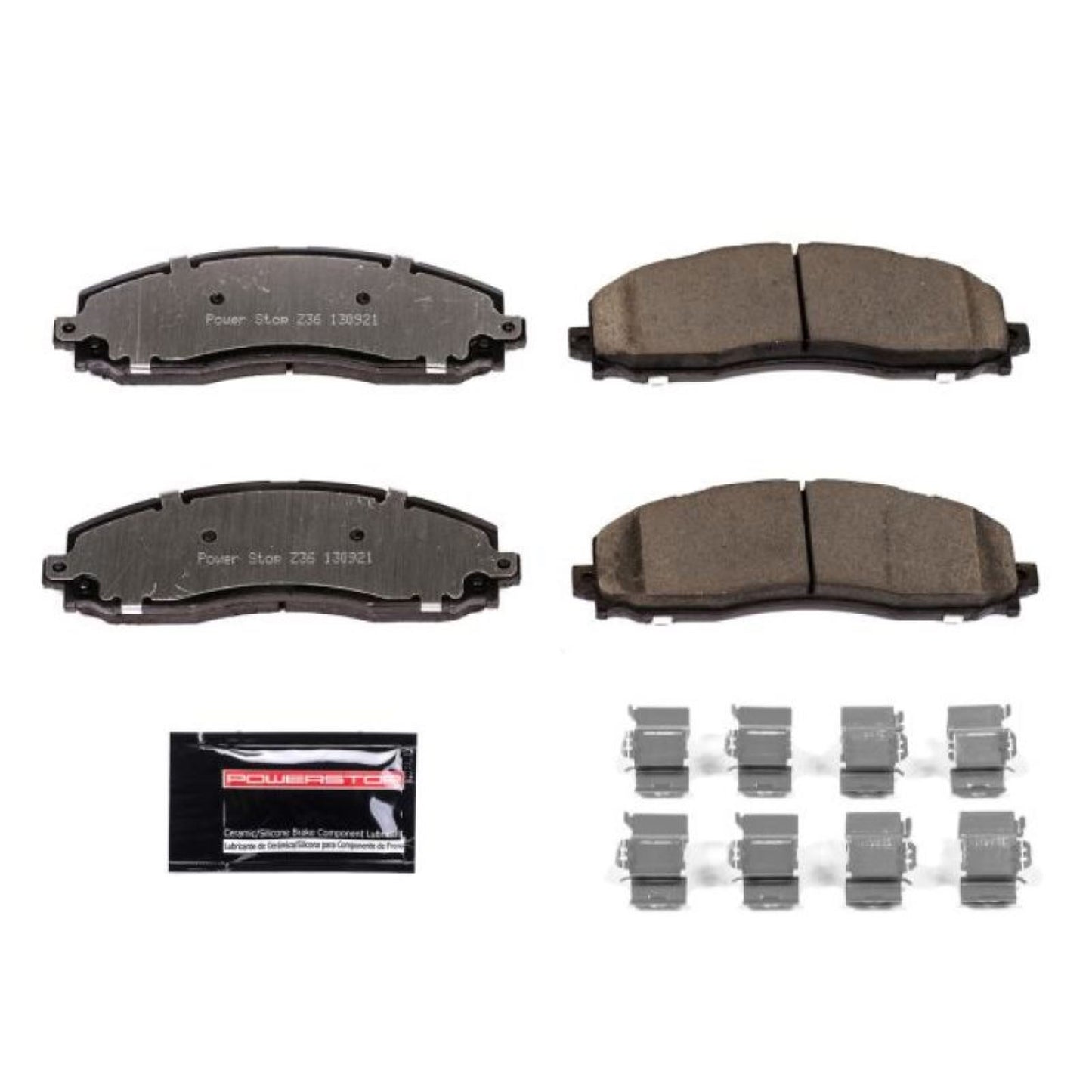 Powerstop Rear Z36 Truck & Tow Brake Pads w/Hardware for 13-19 Ford F-250 [MPN: Z36-1691]_1810270