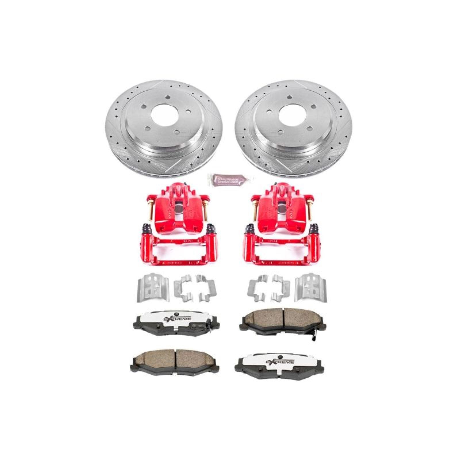 Powerstop Rear Z26 Street Warrior Brake Kit w/Calipers for 04-09 Cadillac XLR [MPN: KC1563-26]_1811713