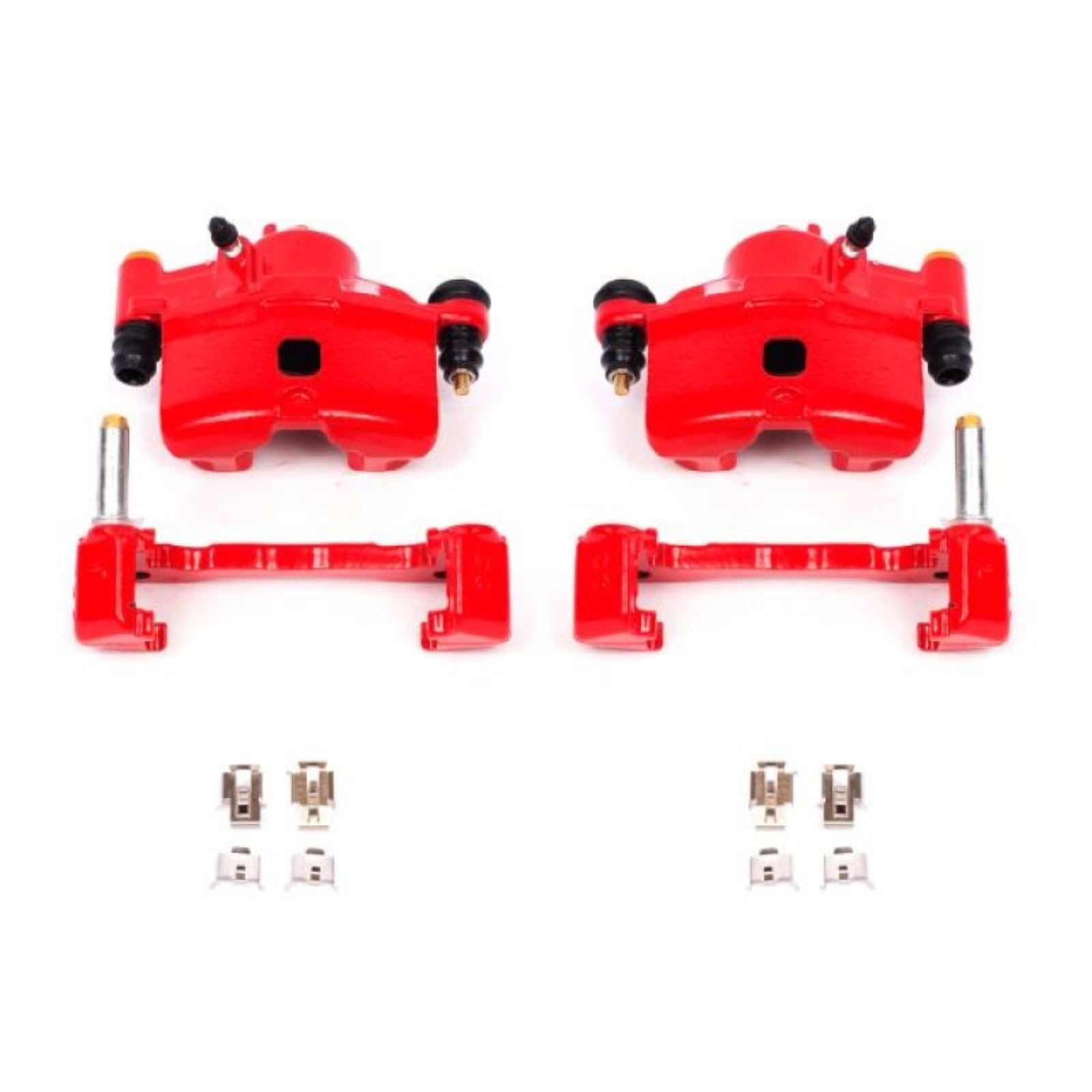 Powerstop Front Red Calipers w/Brackets - Pair for 90-00 Honda Civic [MPN: S1379]_1806828