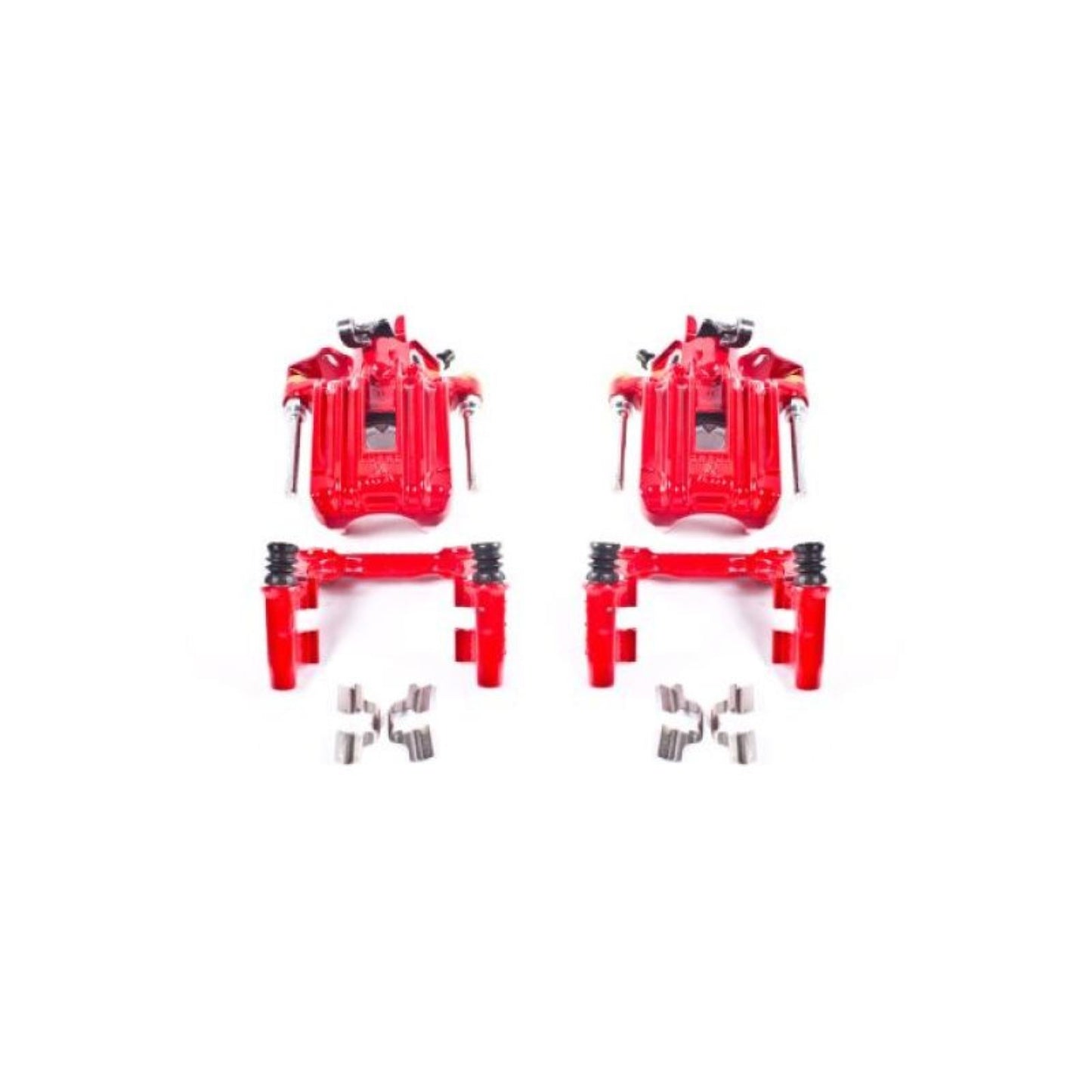 Powerstop Rear Red Calipers w/Brackets - Pair for 00-06 Audi TT Quattro [MPN: S2574]_1808691