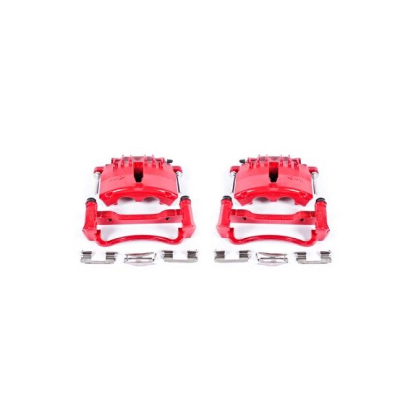 Powerstop Front Red Calipers w/Brackets - Pair for 99-02 Ford Mustang [MPN: S4722]_1807689