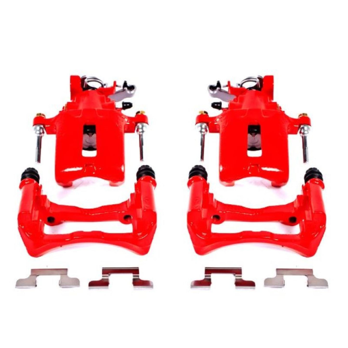 Powerstop Rear Red Calipers w/Brackets - Pair for 05-14 Ford Mustang [MPN: S4926]_1806872