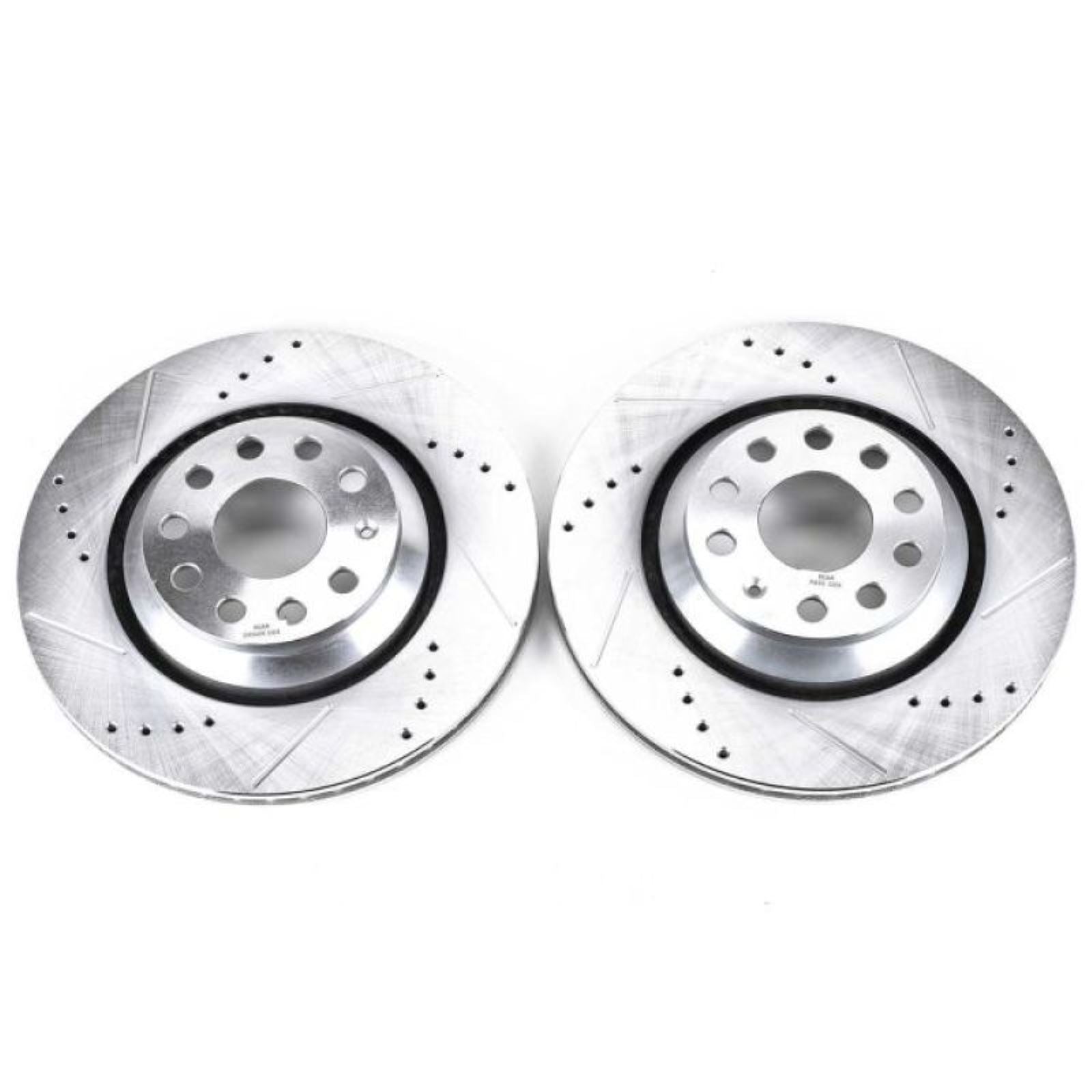 Powerstop Rear Evolution Drilled & Slotted Rotors - Pair for 17-18 Audi RS3 [MPN: EBR1070XPR]_1808712