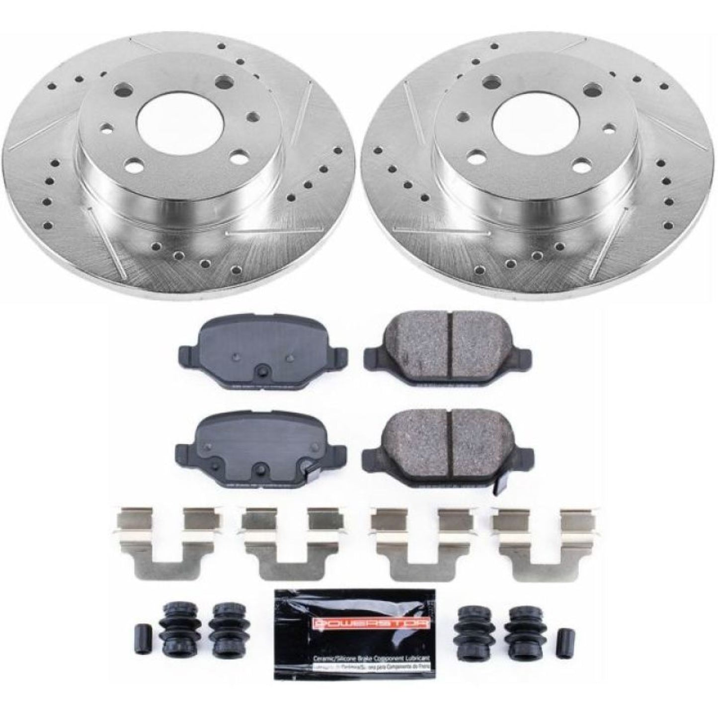 Powerstop Rear Z23 Evolution Sport Brake Kit for 12-18 Fiat 500 [MPN: K6292]_1806845