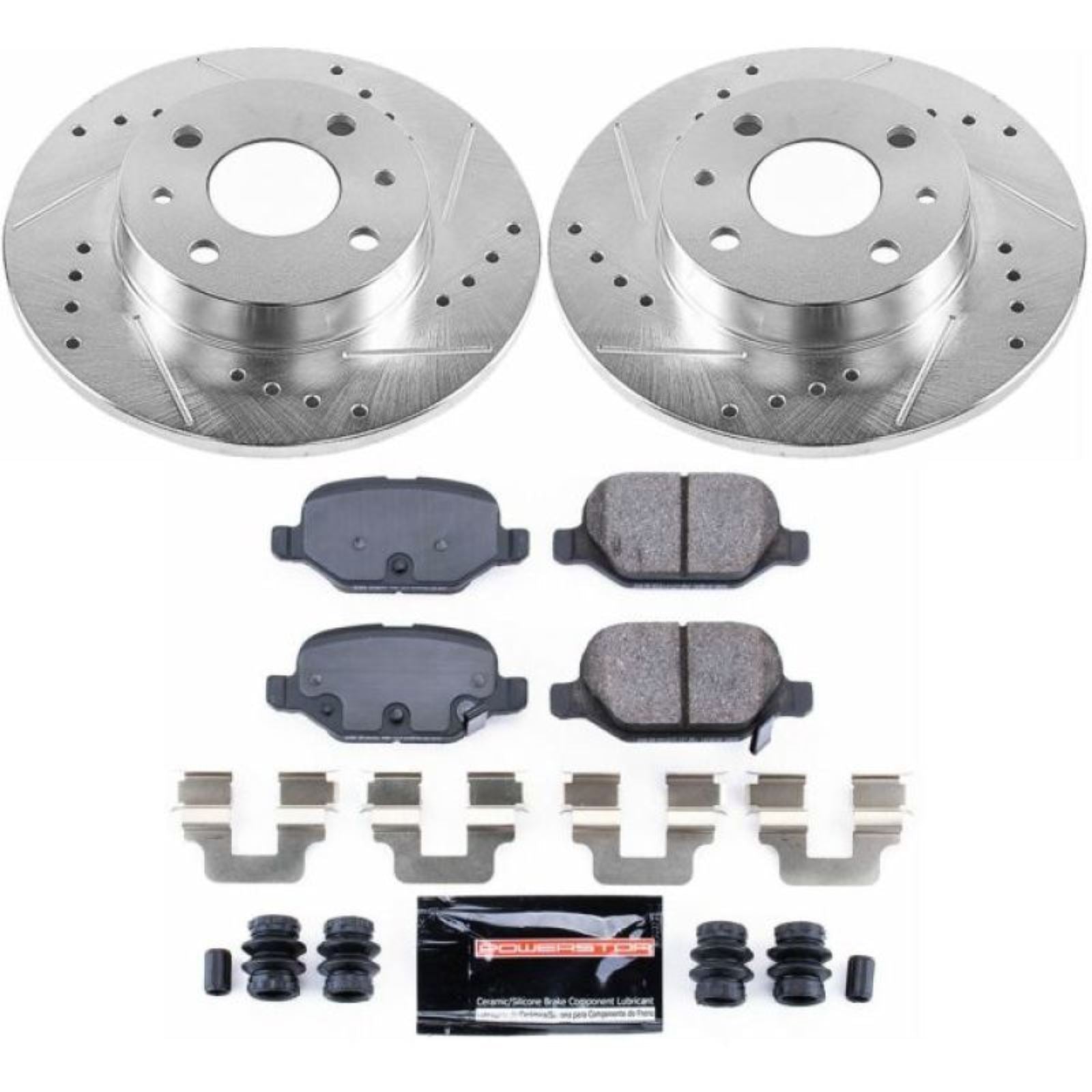Powerstop Rear Z23 Evolution Sport Brake Kit for 12-18 Fiat 500 [MPN: K6292]_1806845