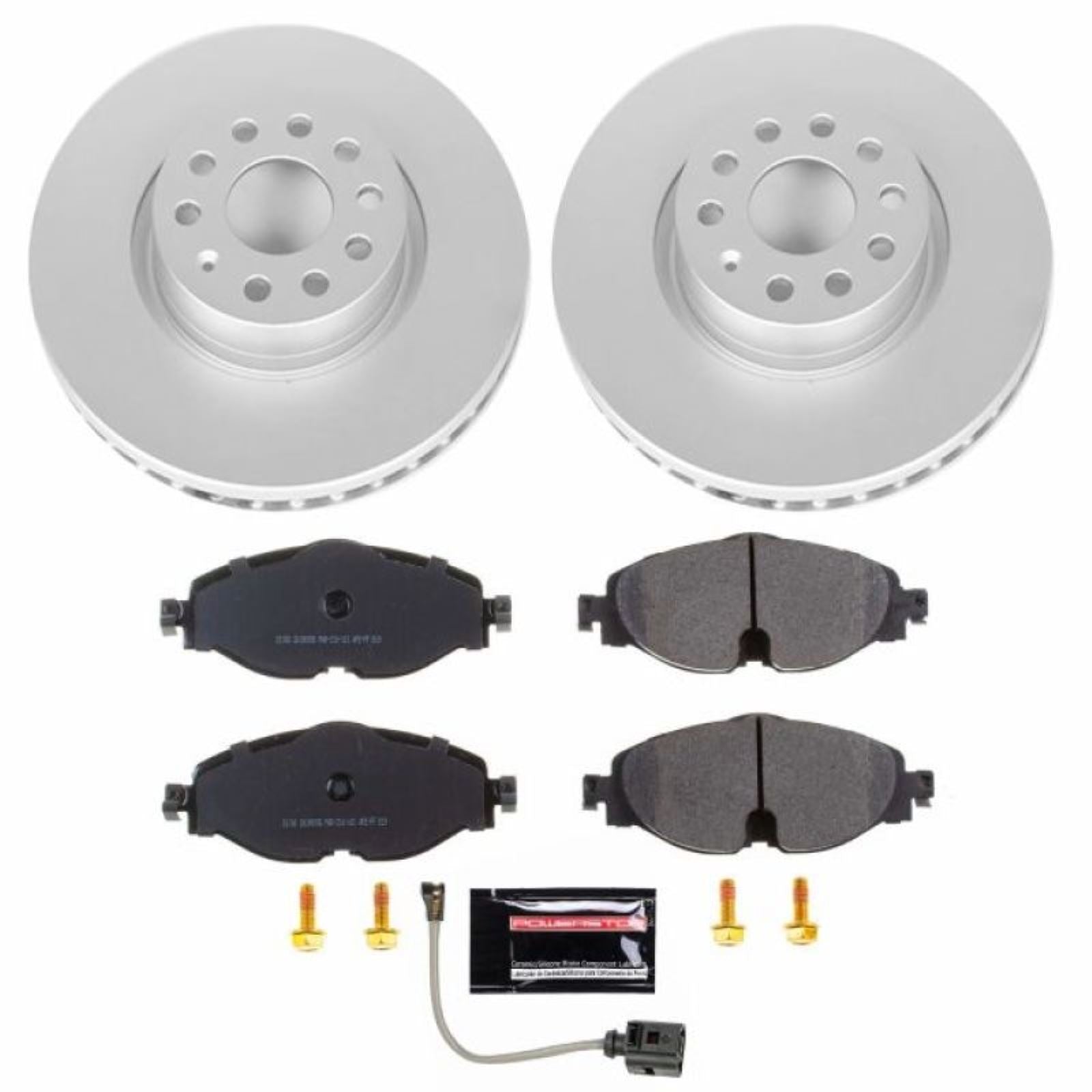 Powerstop Front Z23 Evolution Sport Coated Brake Kit for 15-18 Audi A3 [MPN: CRK7082]_1806865