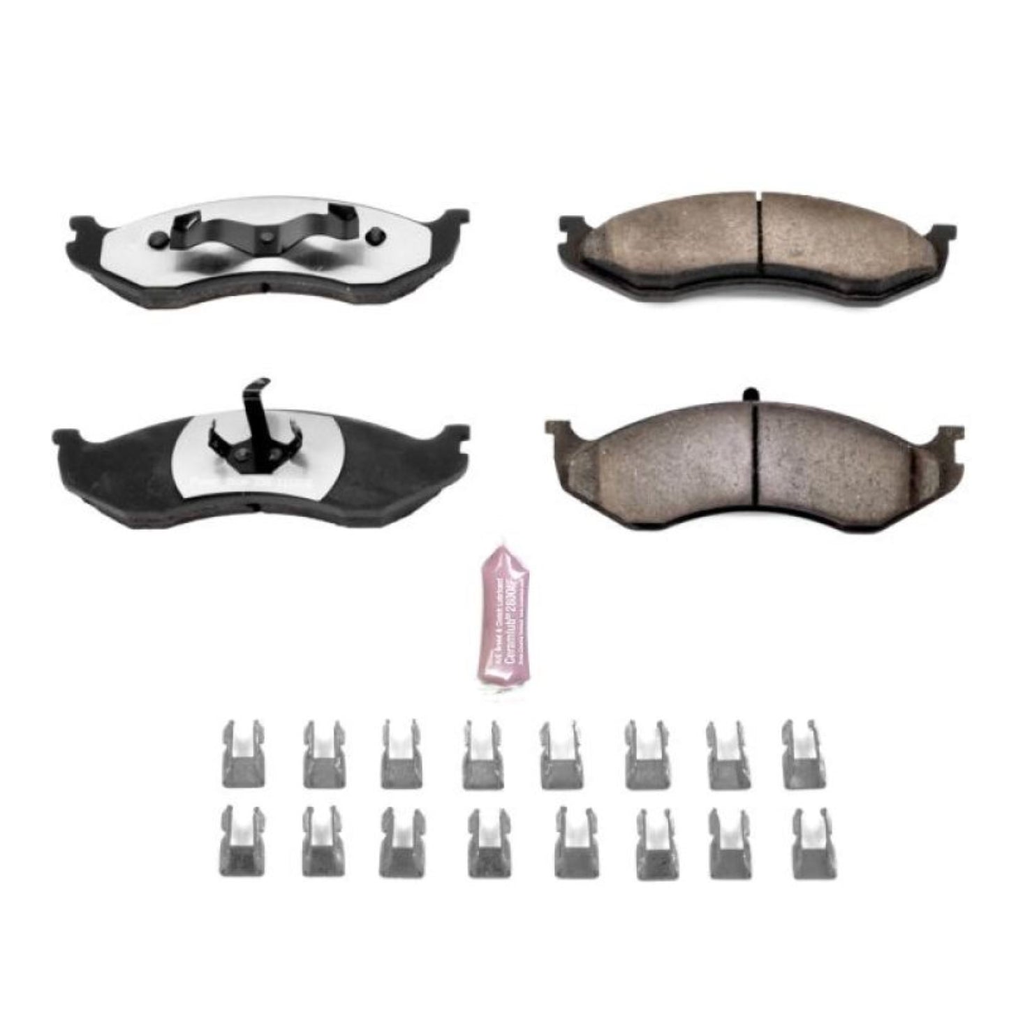 Powerstop Front Z36 Truck & Tow Brake Pads w/Hardware for 90-01 Jeep Cherokee [MPN: Z36-477]_1807190