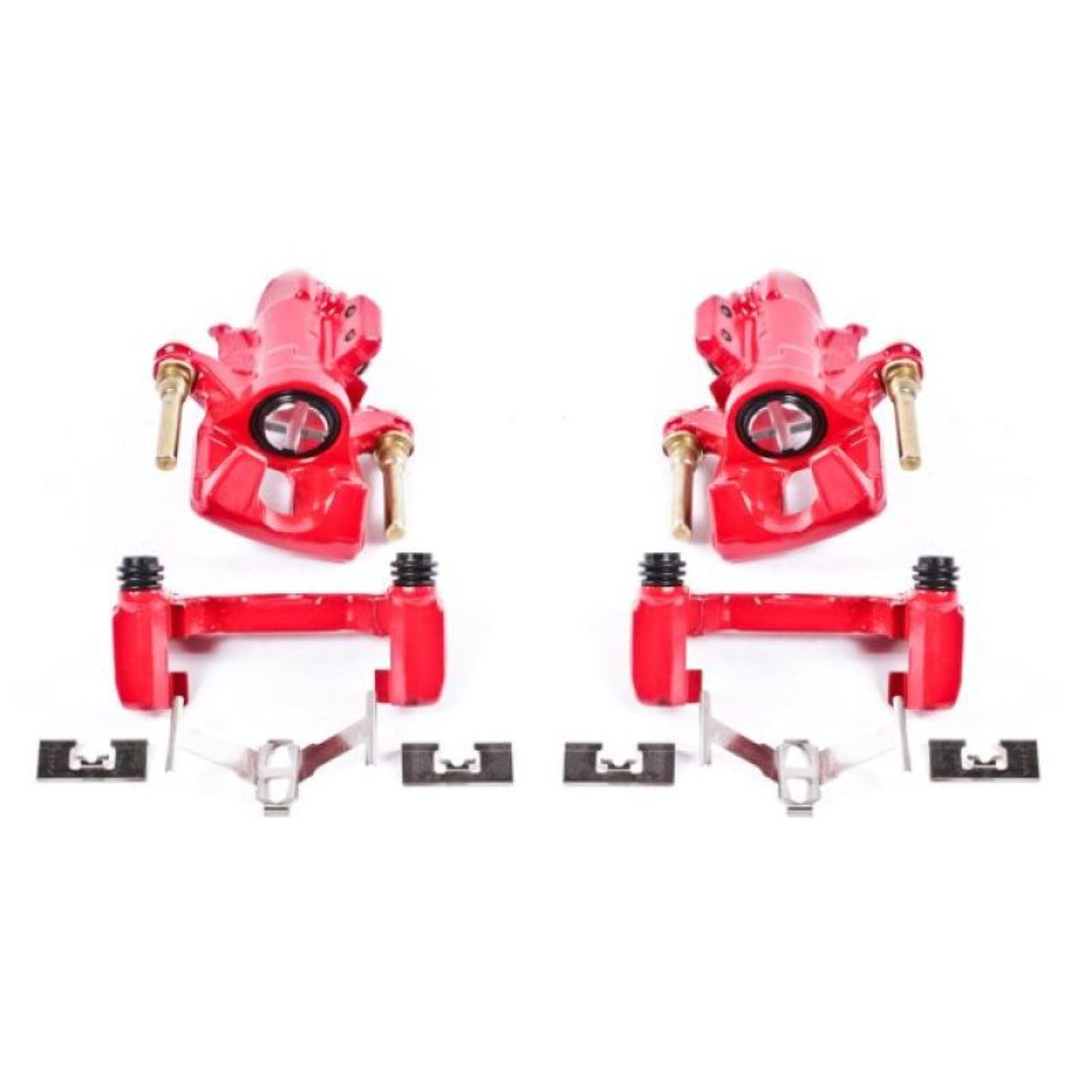 Powerstop Rear Red Calipers w/Brackets - Pair for 94-01 Acura Integra [MPN: S1556]_1810388