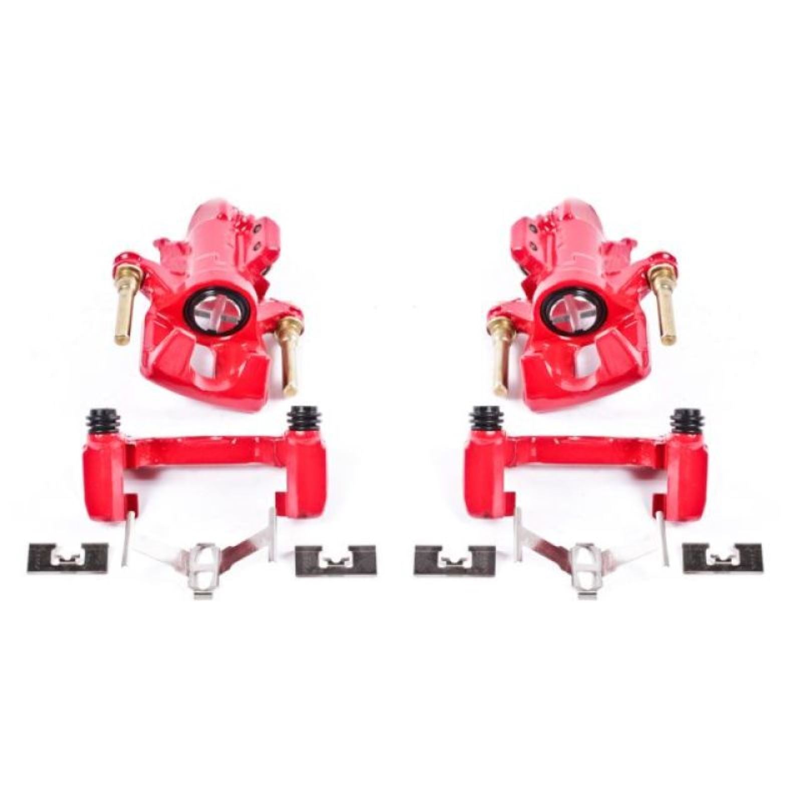 Powerstop Rear Red Calipers w/Brackets - Pair for 94-01 Acura Integra [MPN: S1556]_1810388