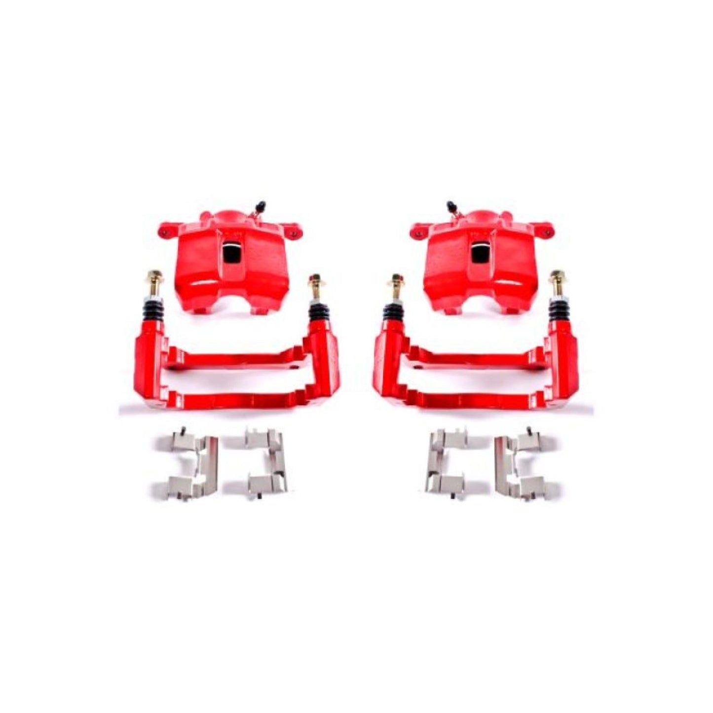 Powerstop Front Red Calipers w/Brackets - Pair for 01-03 Acura CL [MPN: S2584]_1807075
