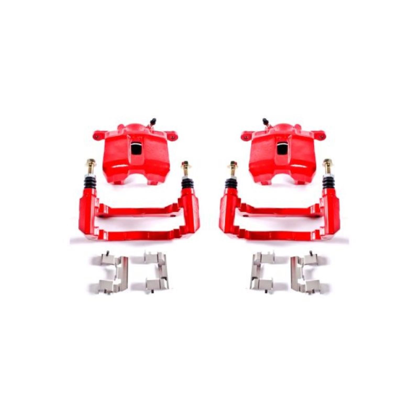 Powerstop Front Red Calipers w/Brackets - Pair for 01-03 Acura CL [MPN: S2584]_1807075