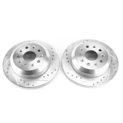 Powerstop Rear Evolution Drilled & Slotted Rotors - Pair for 2018 Jeep Wrangler [MPN: AR8389XPR]_1807479