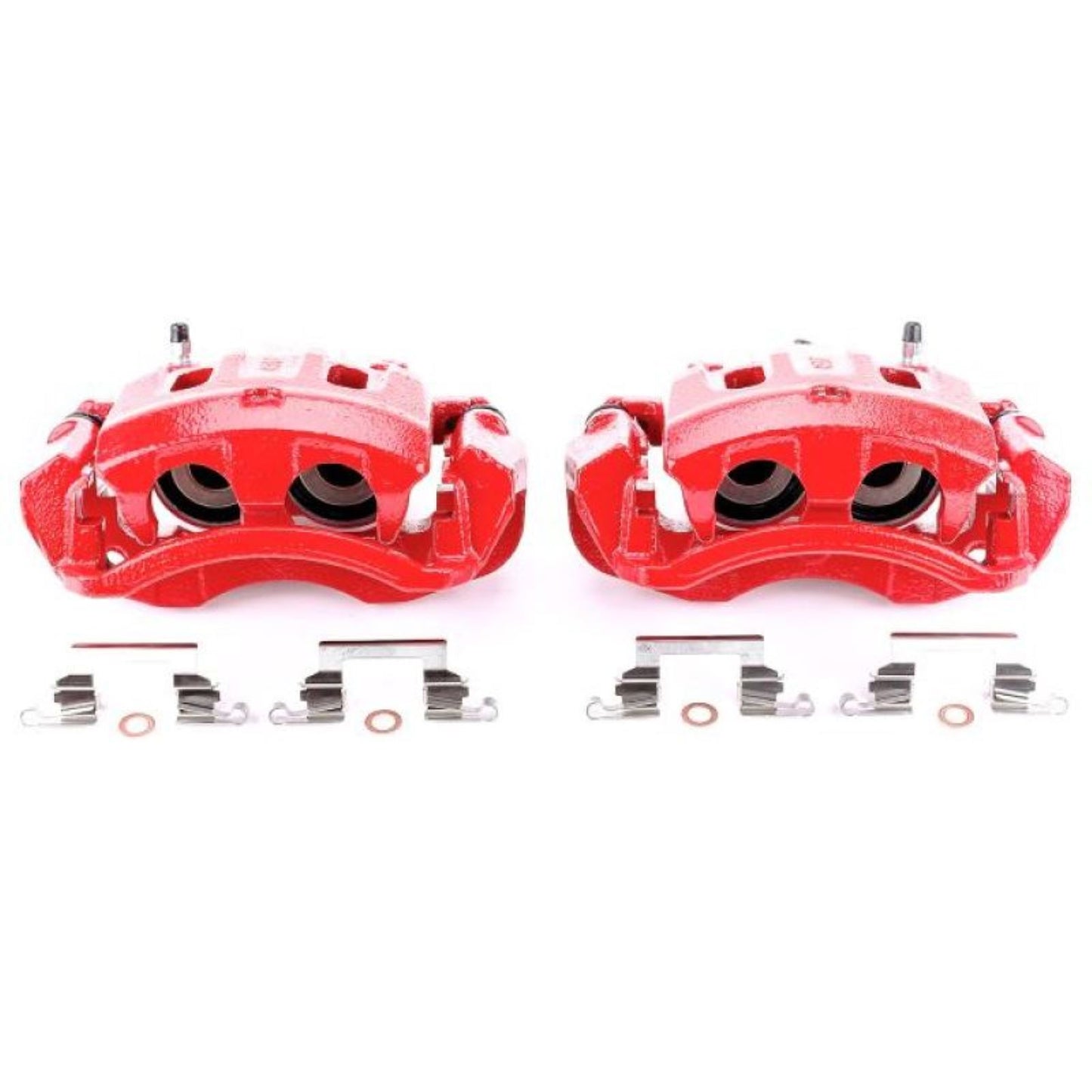 Powerstop Rear Red Calipers w/Brackets - Pair for 00-05 Ford Excursion [MPN: S4752]_1806975