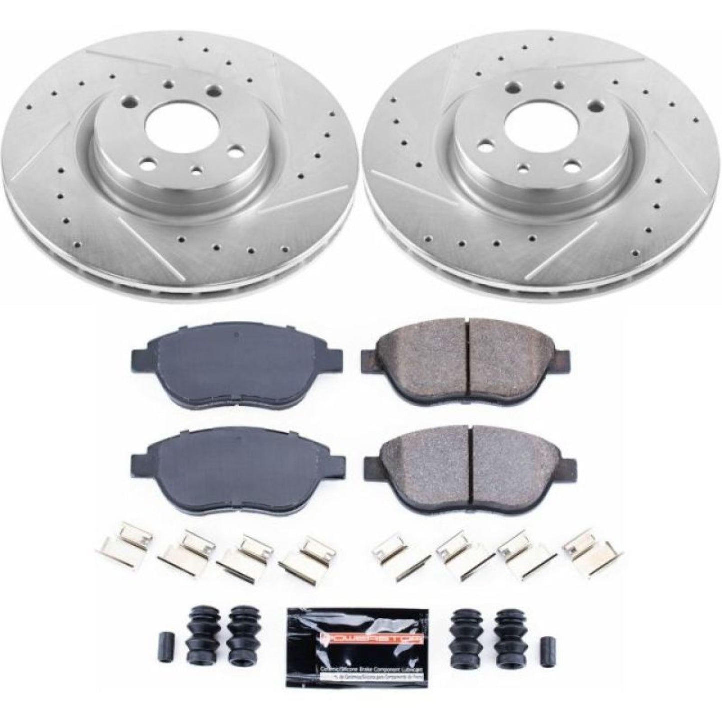 Powerstop Front Z23 Evolution Sport Brake Kit for 12-18 Fiat 500 [MPN: K6426]_1806843