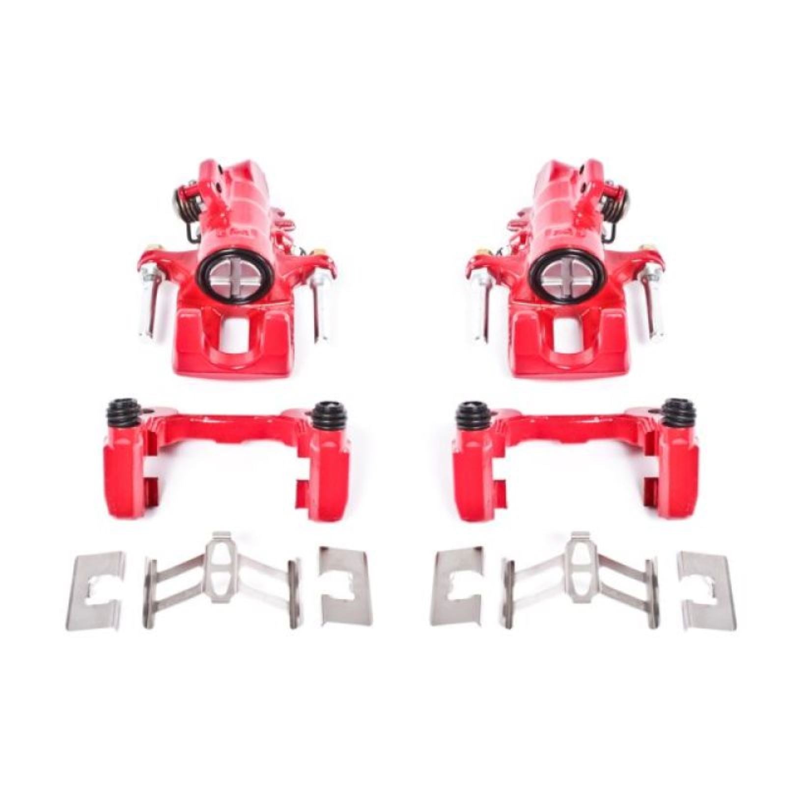 Powerstop Rear Red Calipers w/Brackets - Pair for 01-05 Acura EL [MPN: S2678]_1809407