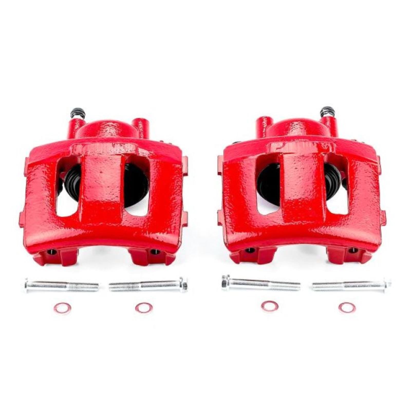 Powerstop Front Red Calipers w/o Brackets - Pair for 90-01 Jeep Cherokee [MPN: S4339]_1807016