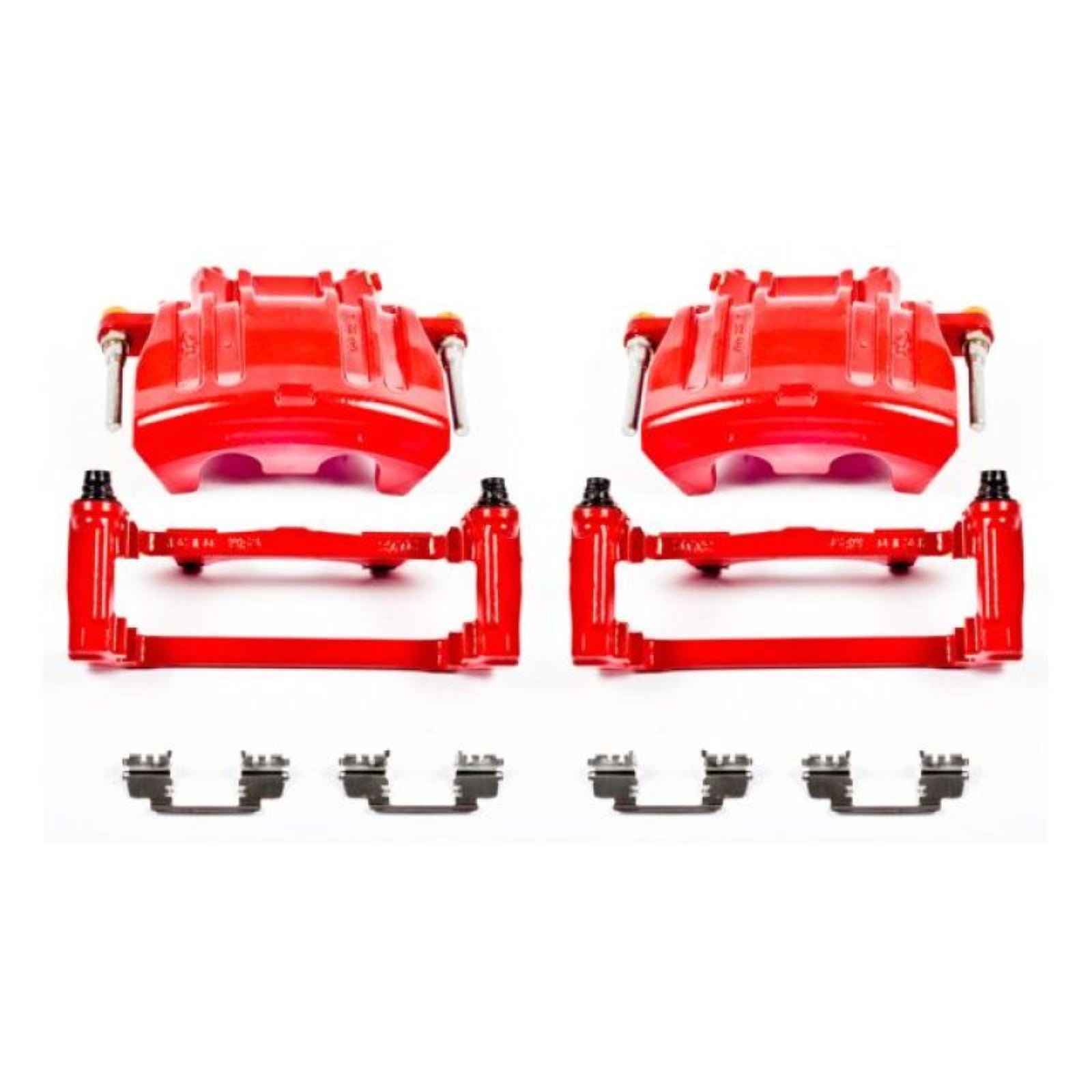 Powerstop Front Red Calipers w/Brackets - Pair for 2012 Chrysler 300 [MPN: S5016A]_1808193