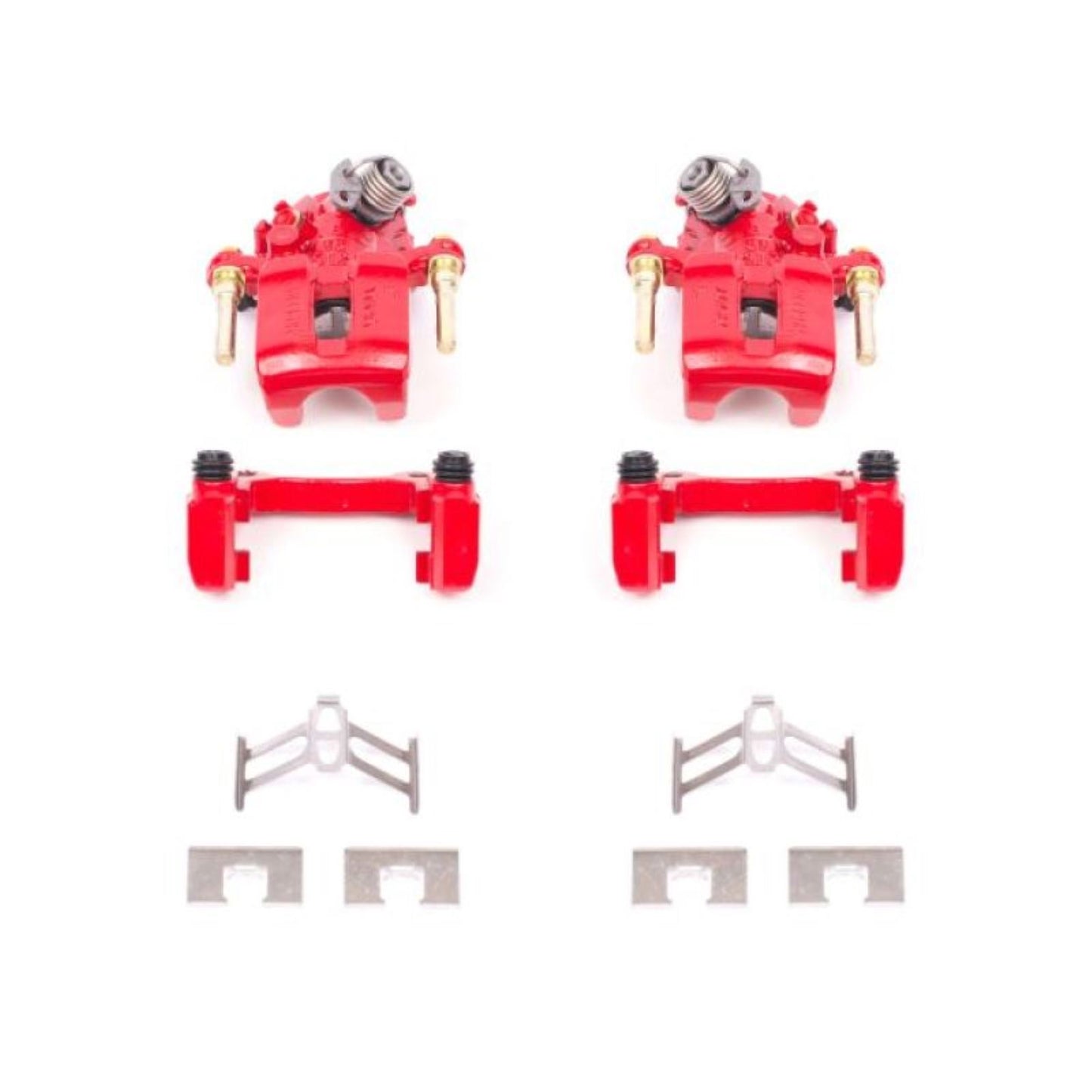 Powerstop Rear Red Calipers w/Brackets - Pair for 92-01 Honda Prelude [MPN: S1612]_1815572