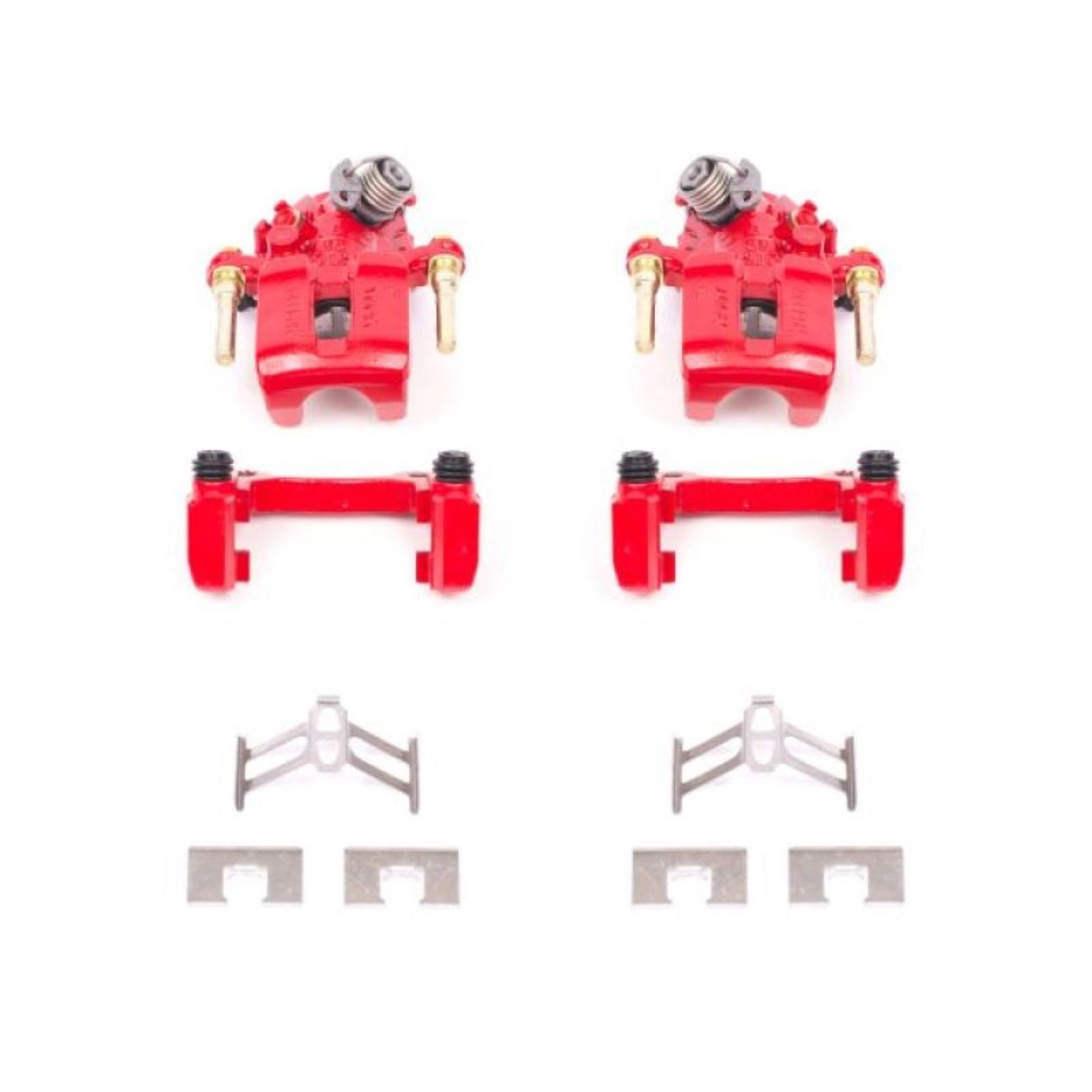 Powerstop Rear Red Calipers w/Brackets - Pair for 92-01 Honda Prelude [MPN: S1612]_1815572