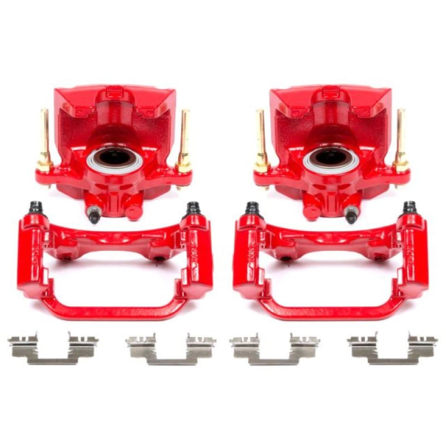 Powerstop Rear Red Calipers w/Brackets - Pair for 07-16 Cadillac Escalade [MPN: S5030]_1806950
