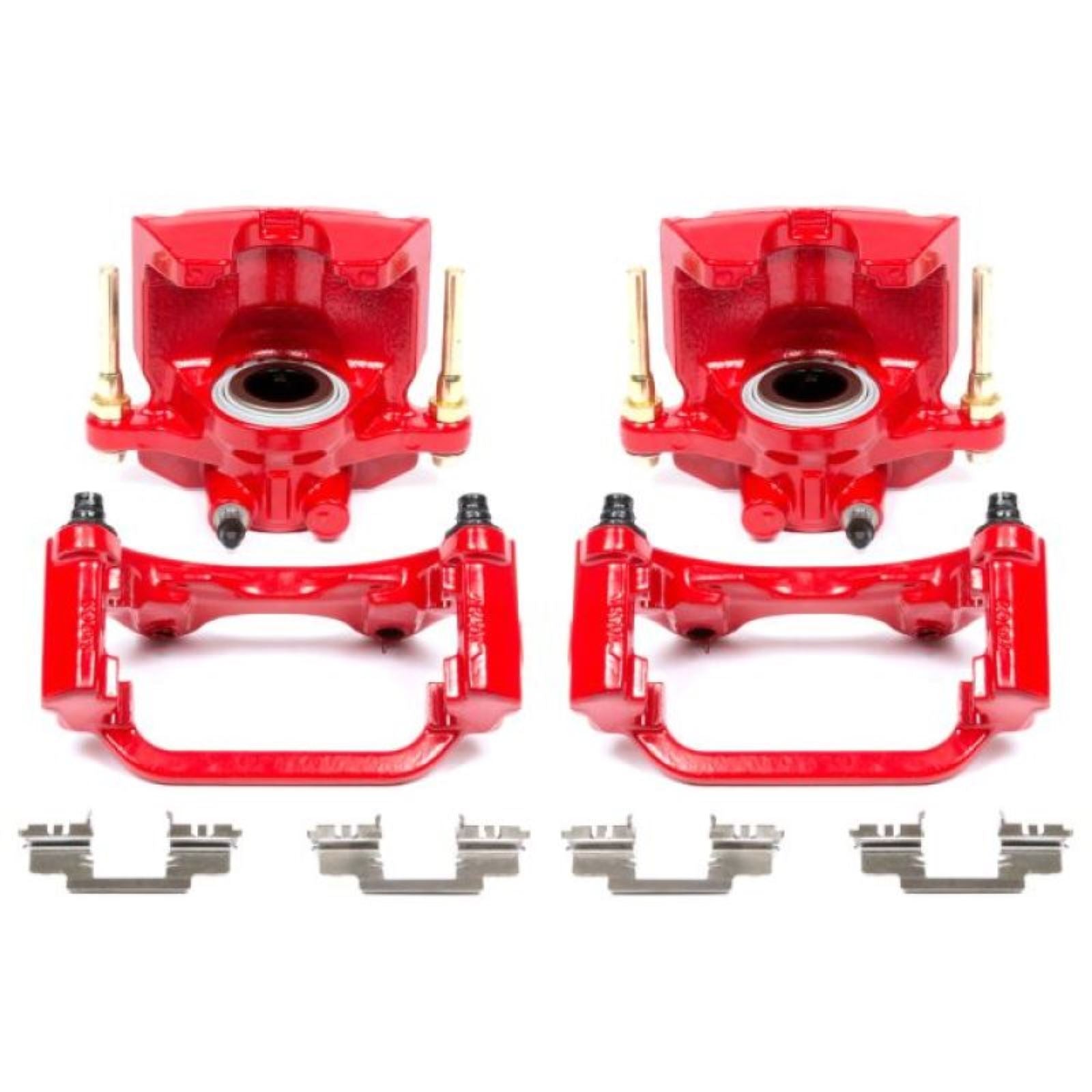 Powerstop Rear Red Calipers w/Brackets - Pair for 07-16 Cadillac Escalade [MPN: S5030]_1806950