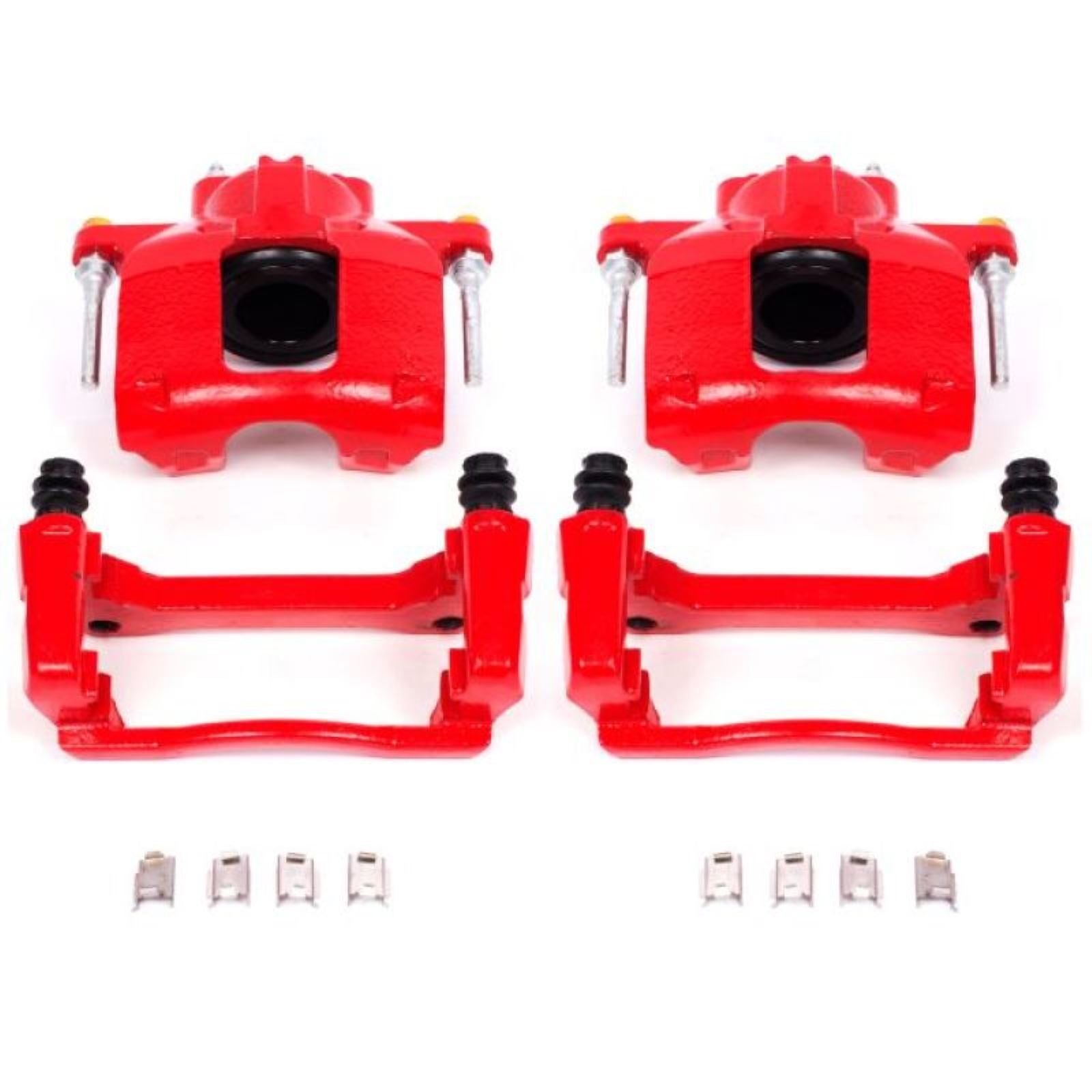 Powerstop Front Red Calipers w/Brackets - Pair for 07-18 Jeep Wrangler JK [MPN: S5044]_1812601