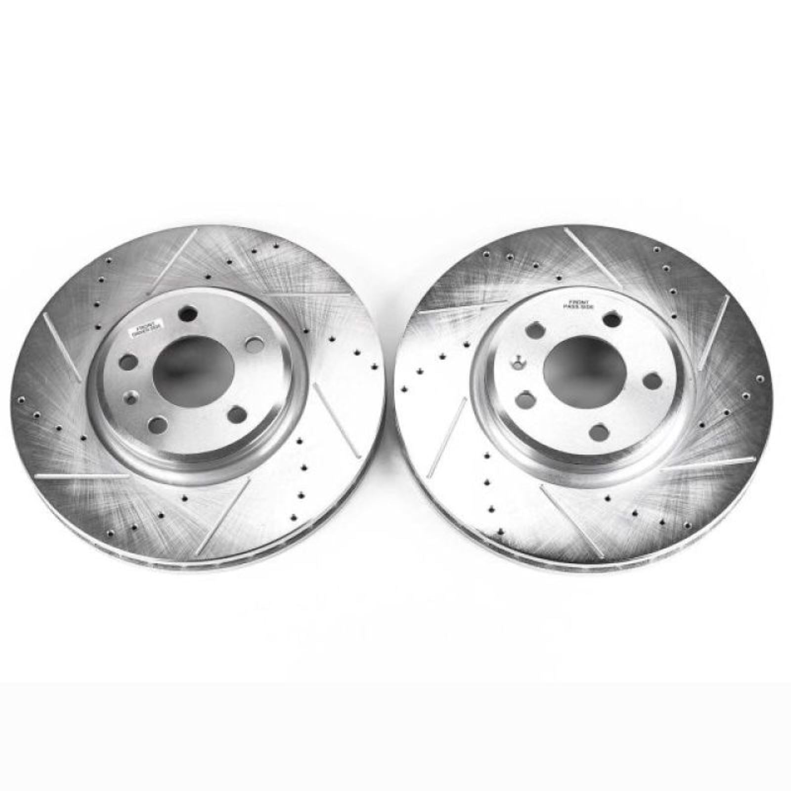 Powerstop Front Evolution Drilled & Slotted Rotors - Pair for 09-11 Audi A4 [MPN: EBR838XPR]_1807619