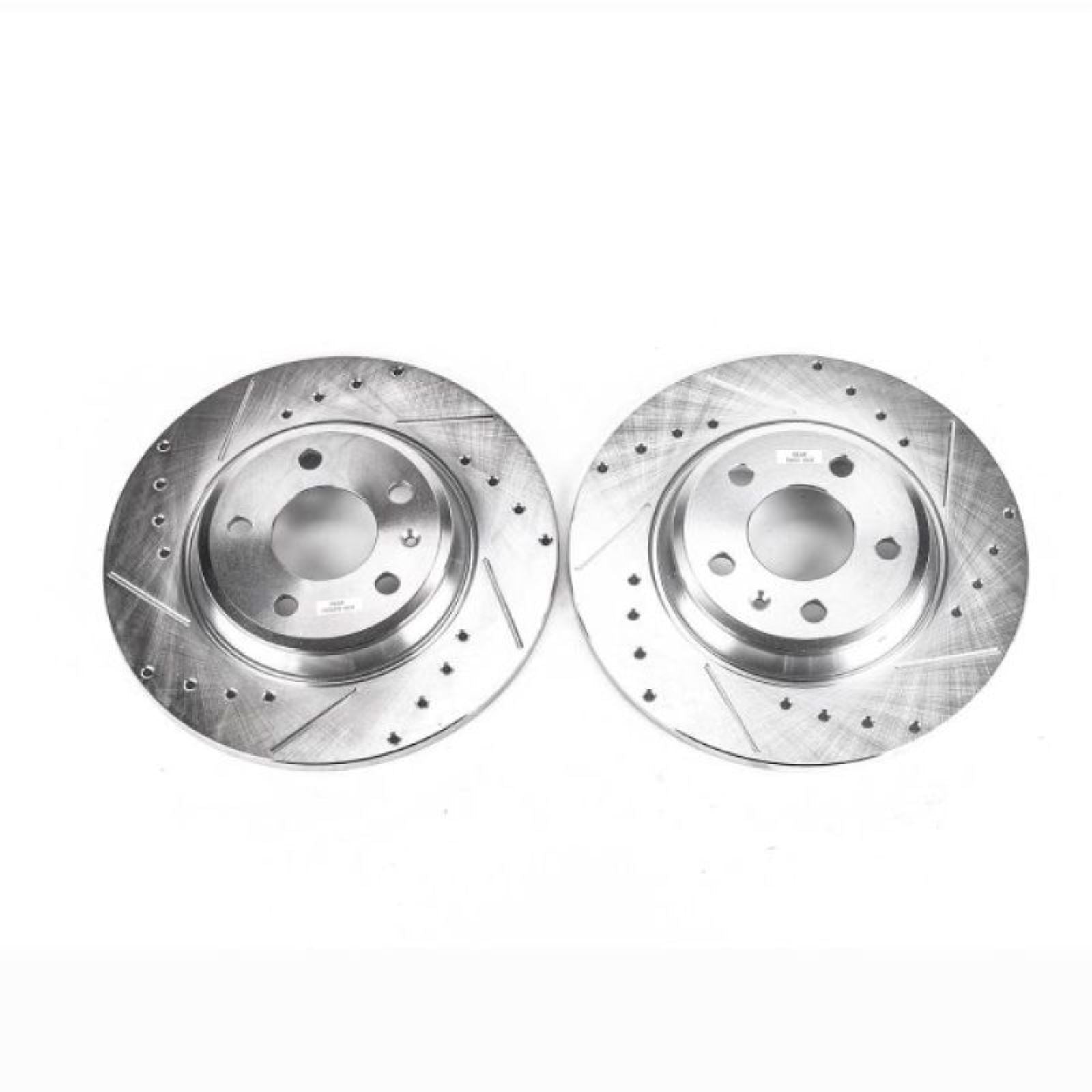 Powerstop Rear Evolution Drilled & Slotted Rotors - Pair for 09-19 Audi A4 [MPN: EBR1007XPR]_1811297