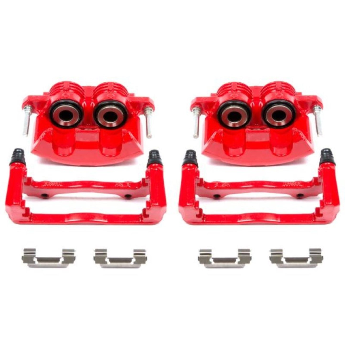 Powerstop Front Red Calipers w/Brackets - Pair for 98-02 Chevrolet Camaro [MPN: S4692]_1807001