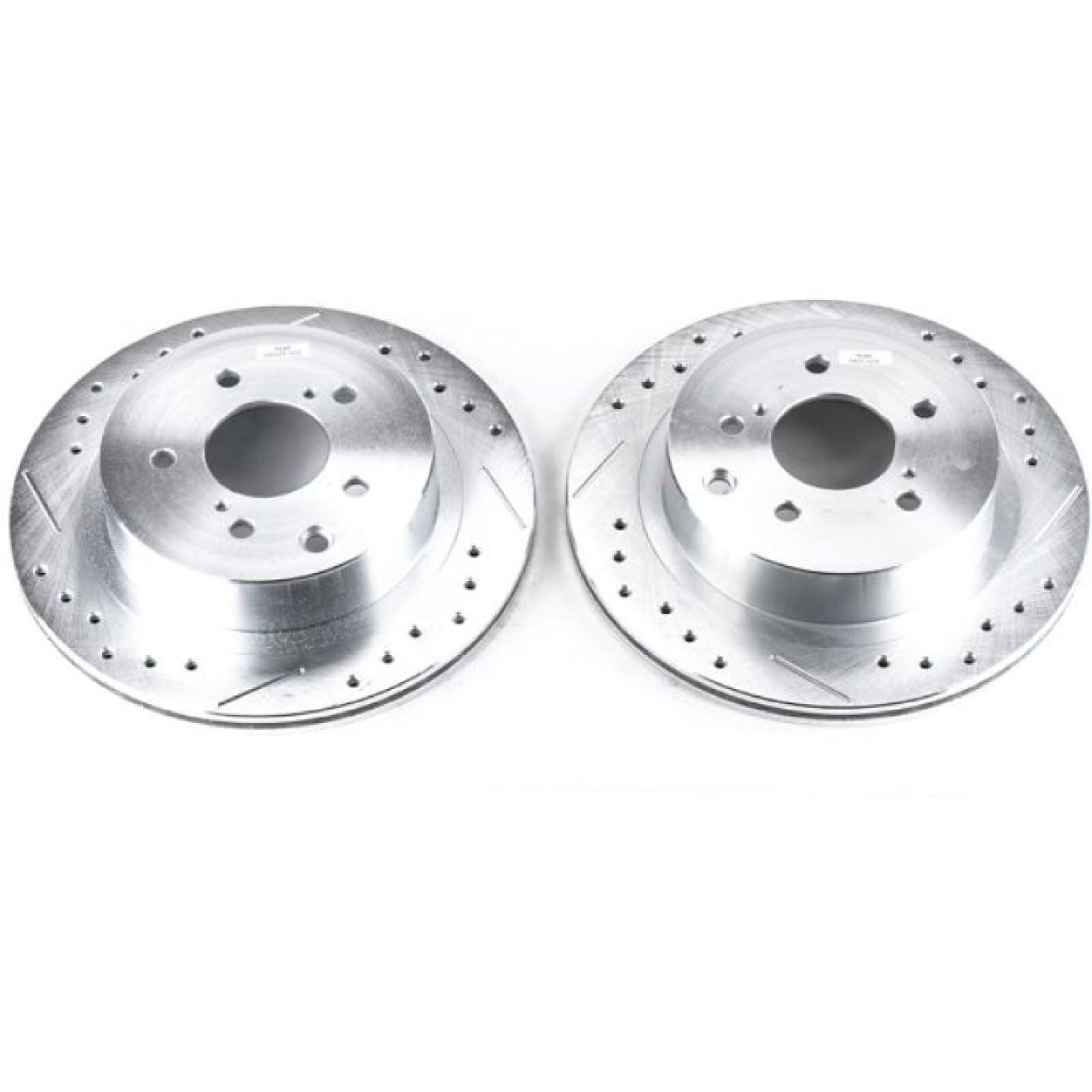 Powerstop Rear Evolution Drilled & Slotted Rotors - Pair for 89-96 Nissan 300ZX [MPN: JBR509XPR]_1811578