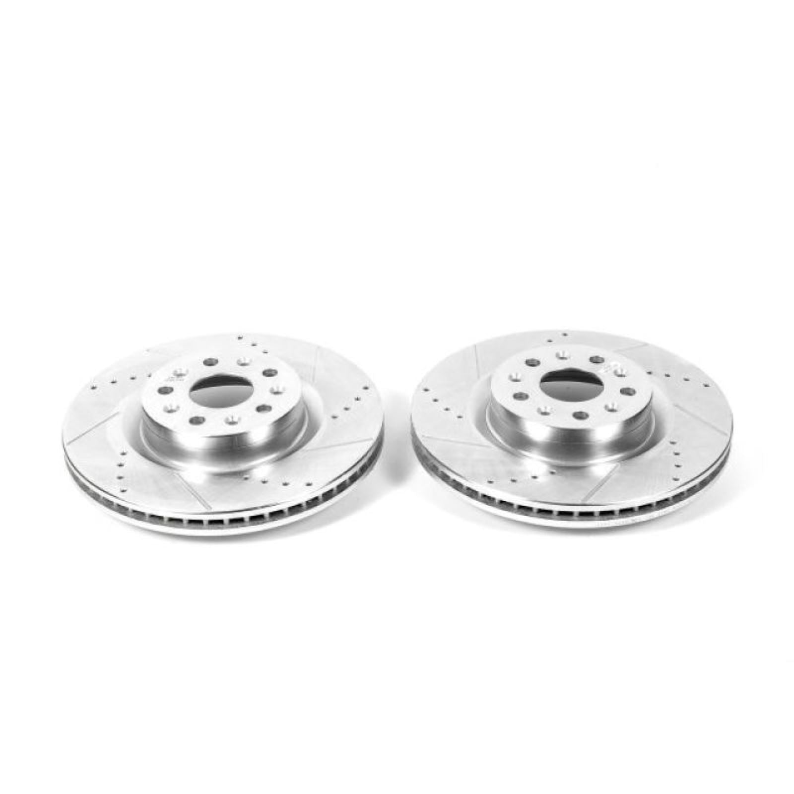 Powerstop Front Evolution Drilled & Slotted Rotors Pair for 16-19 Cadillac CT6 [MPN: AR82182XPR]_1808313