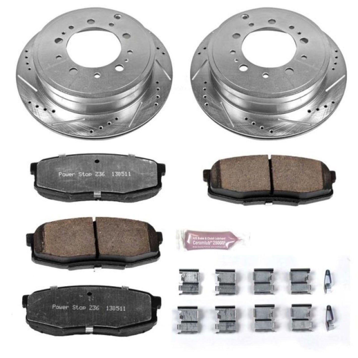 Powerstop Rear Z36 Truck & Tow Brake Kit for 08-11 Lexus LX570 [MPN: K3073-36]_1807004