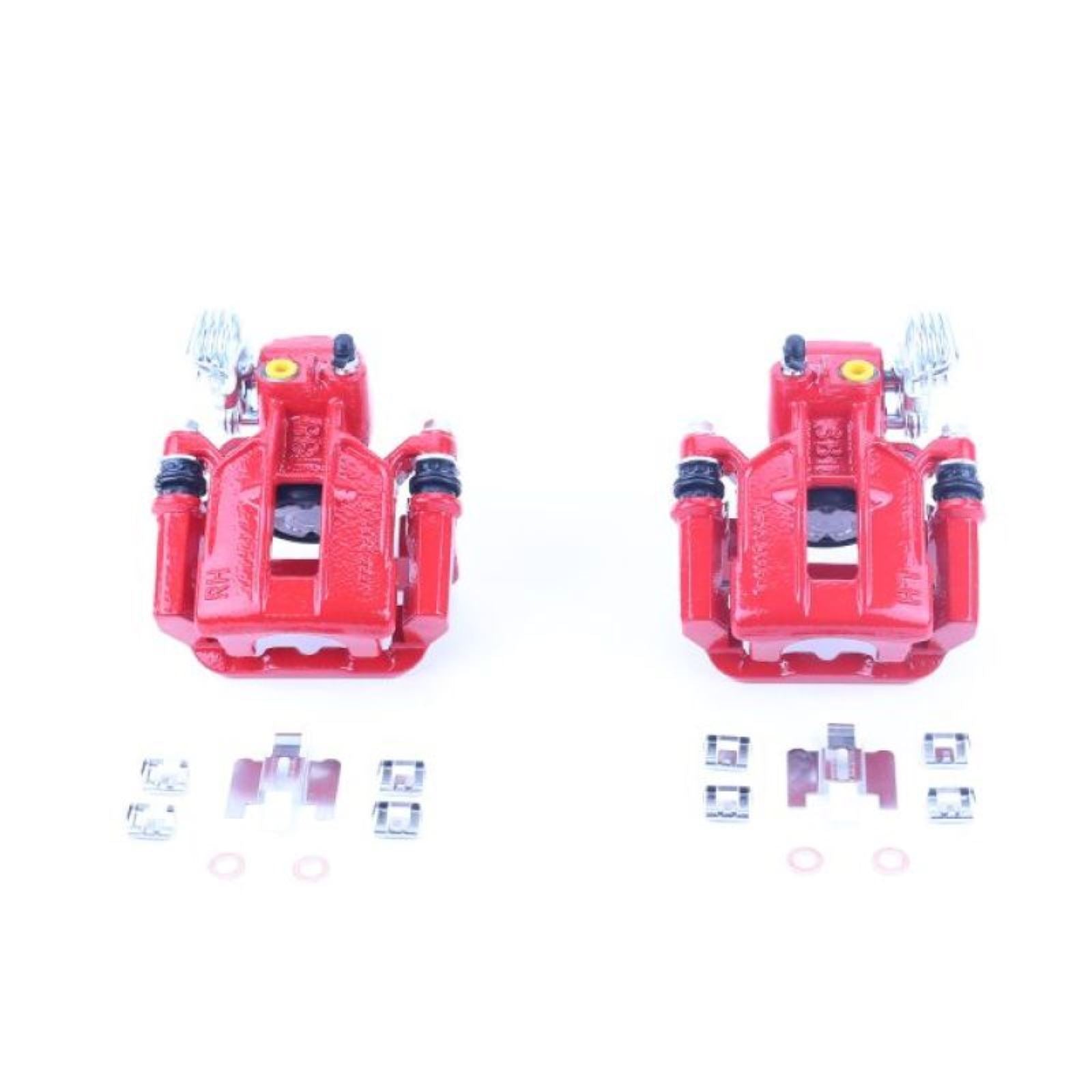 Powerstop Rear Red Calipers w/Brackets - Pair for 94-01 Ford Mustang [MPN: S4824A]_1808688